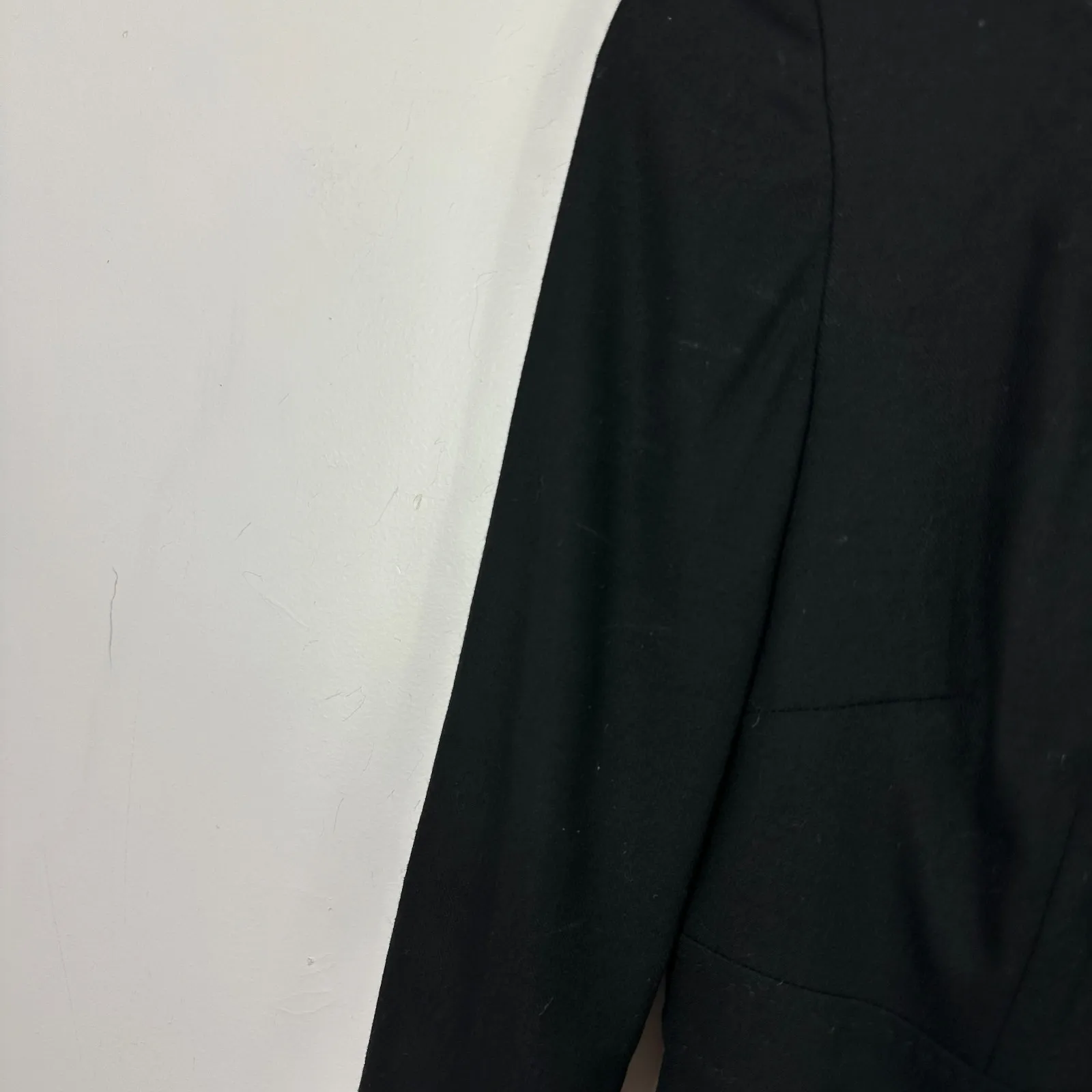 Boden Black Sheath Dress Women 4 Long Sleeve Wool Office Minimalist Quiet Luxury - Image 6