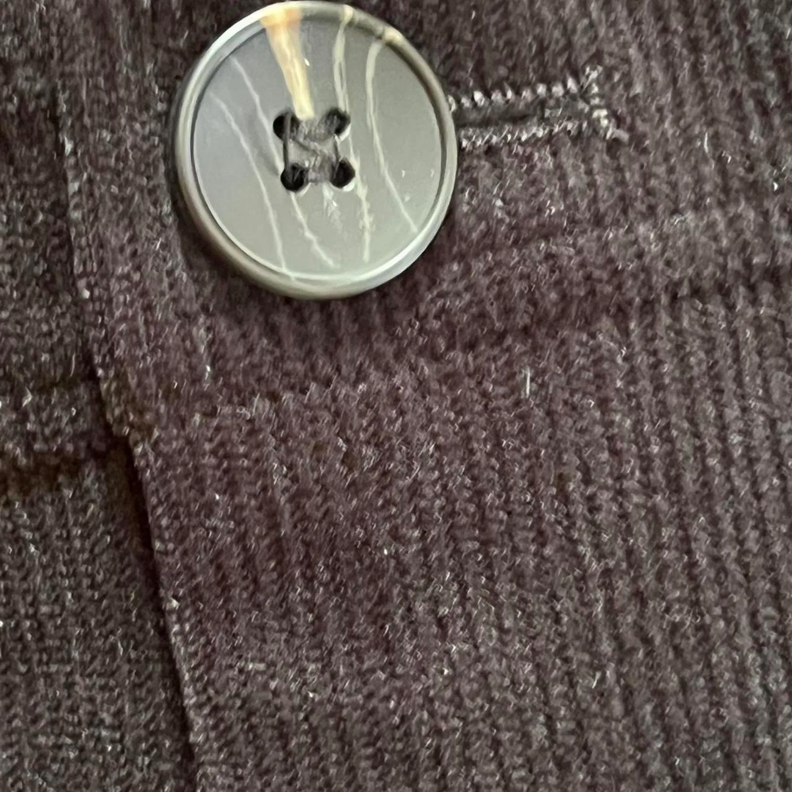 7 For All Mankind black corduroy wideleg pants Size M - 30 inch waist NEW - Image 3