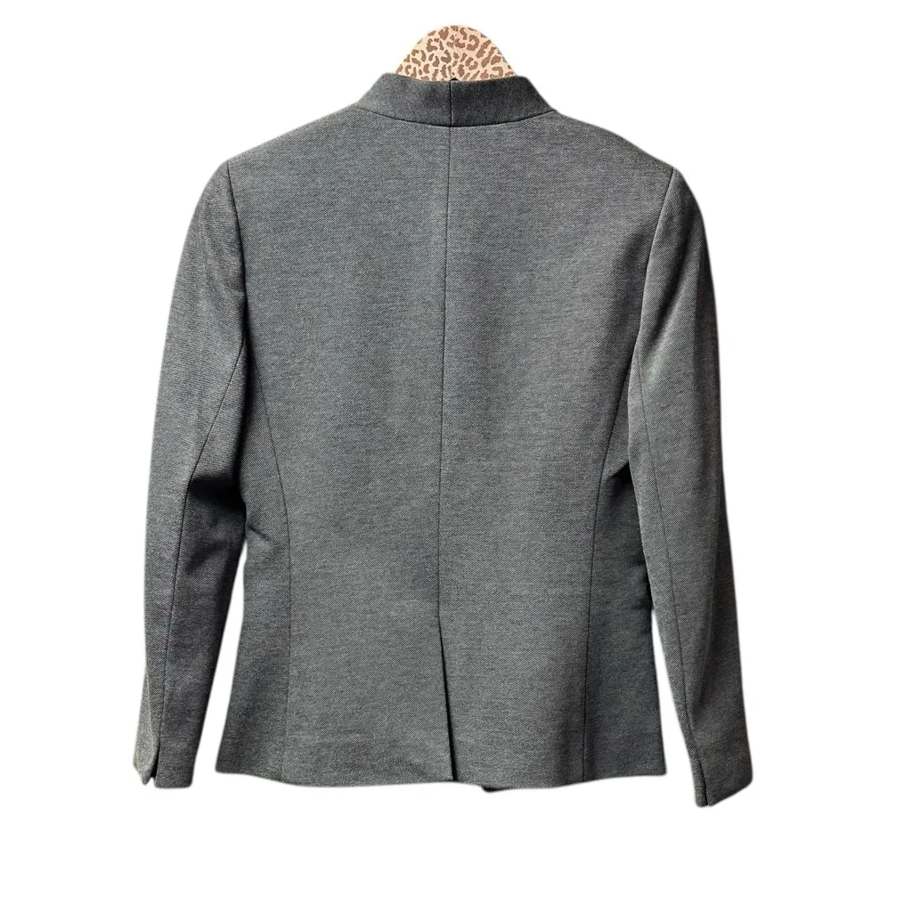 NEW J. Crew Going-Out Blazer Open Front Jacket Stretch Twill Gray Grey 4 NWT - Image 5