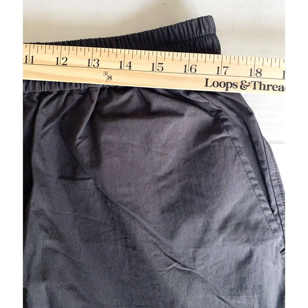 NWT RAINS Woven Black Unisex Shorts Straight Fit Adjustable Waist Zip Pocket XL - Image 3