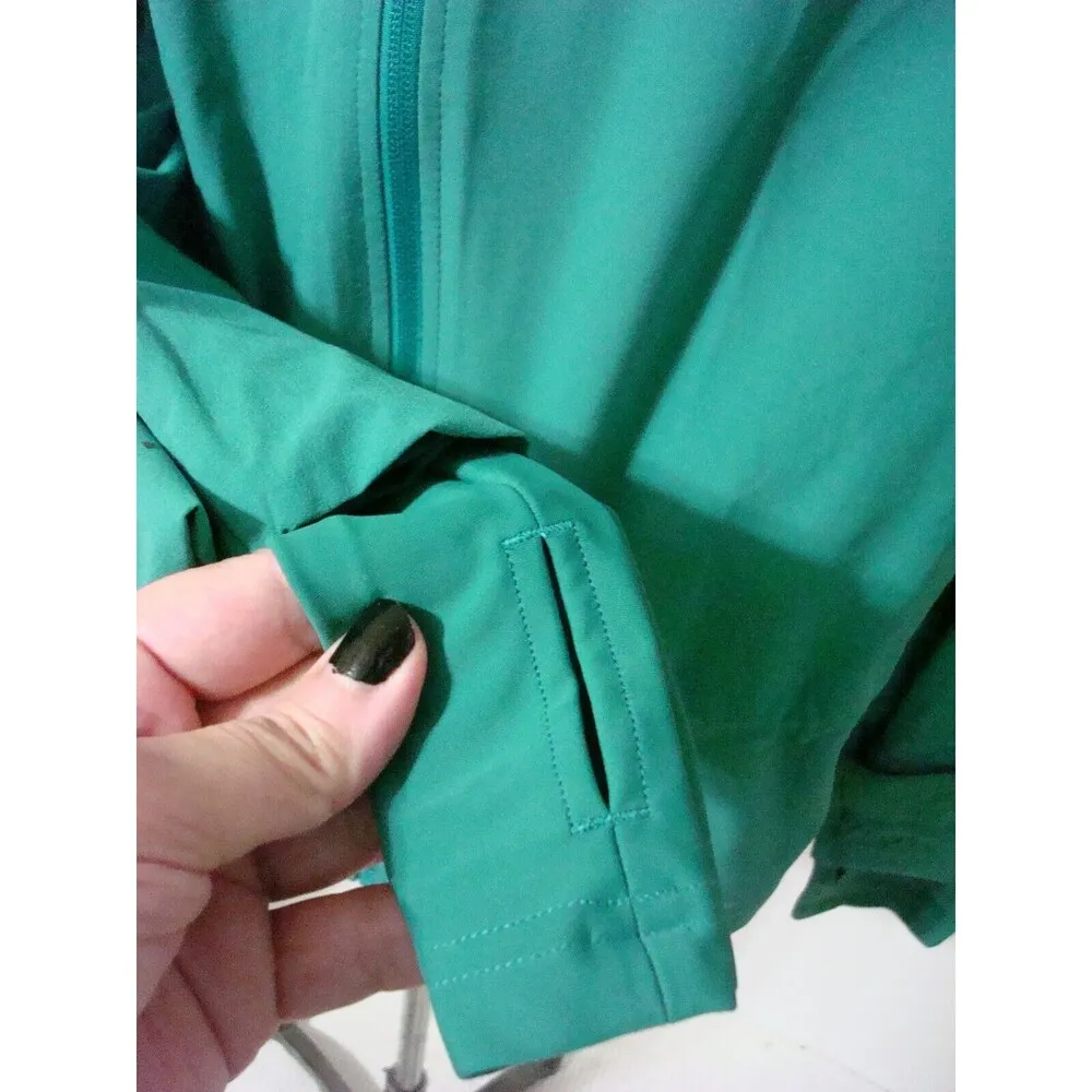 NWT New Womens Sweaty Betty Fast Lane Running Jacket M Wave Green Water resistan - Image 8