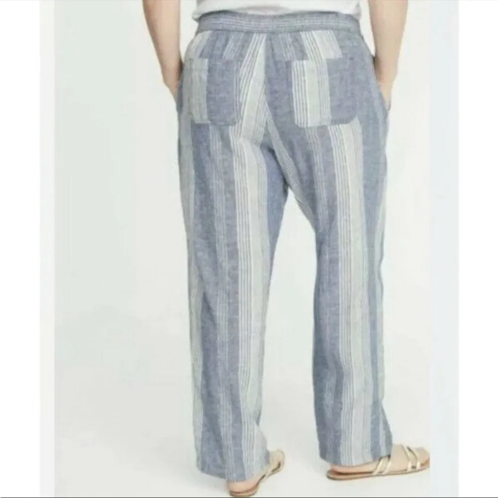 Old Navy Stripes Linen Pants - Image 2