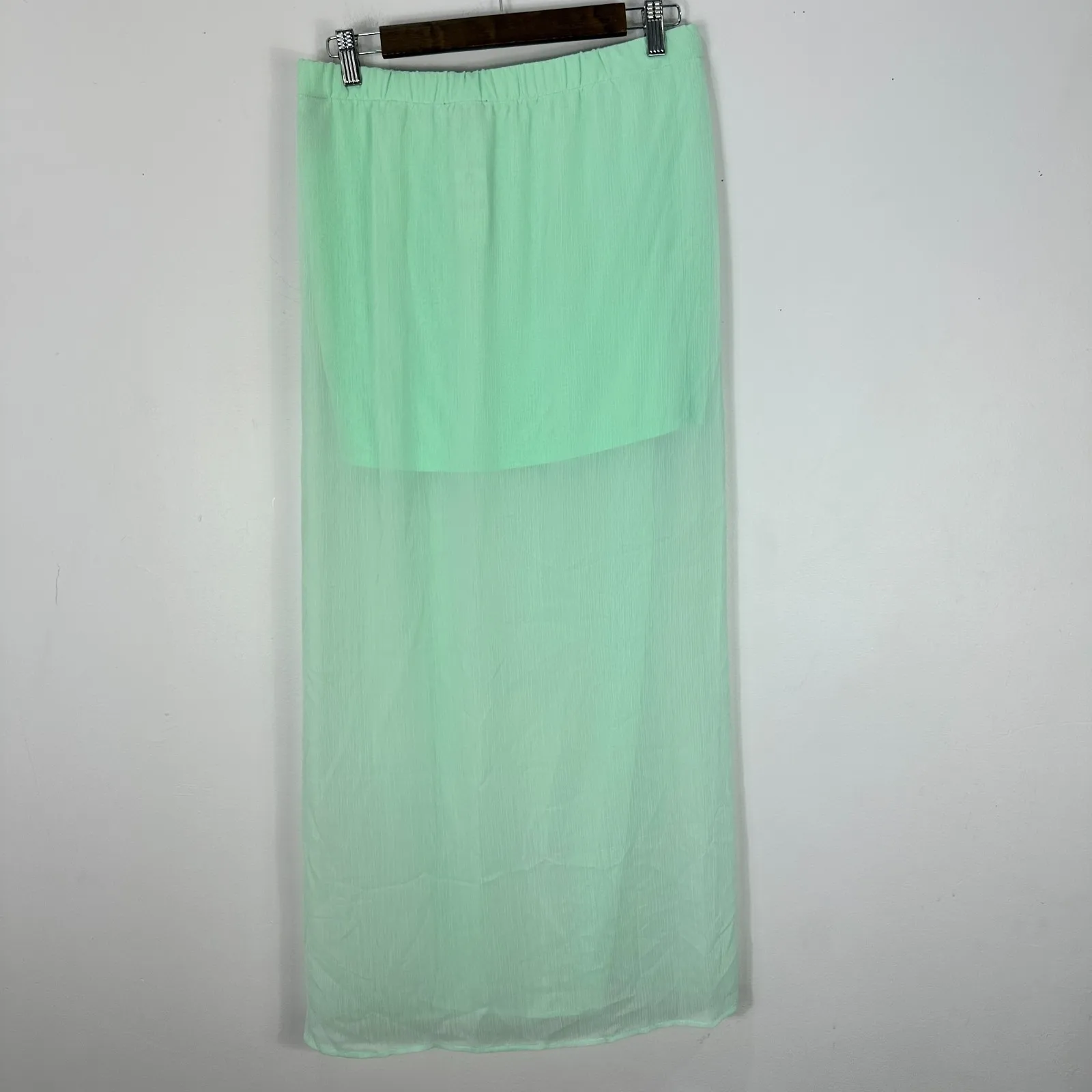 Express Skirt Small‎ Mint Sheer Maxi Y2K Fairycore Coquette Pastel Aesthetic NWT - Image 4