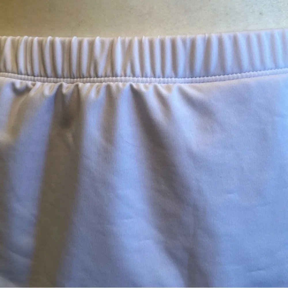 Love My Curves White Swim Skirt Skort Ruched Resortwear Style 329 Plus Size 14 - Image 5