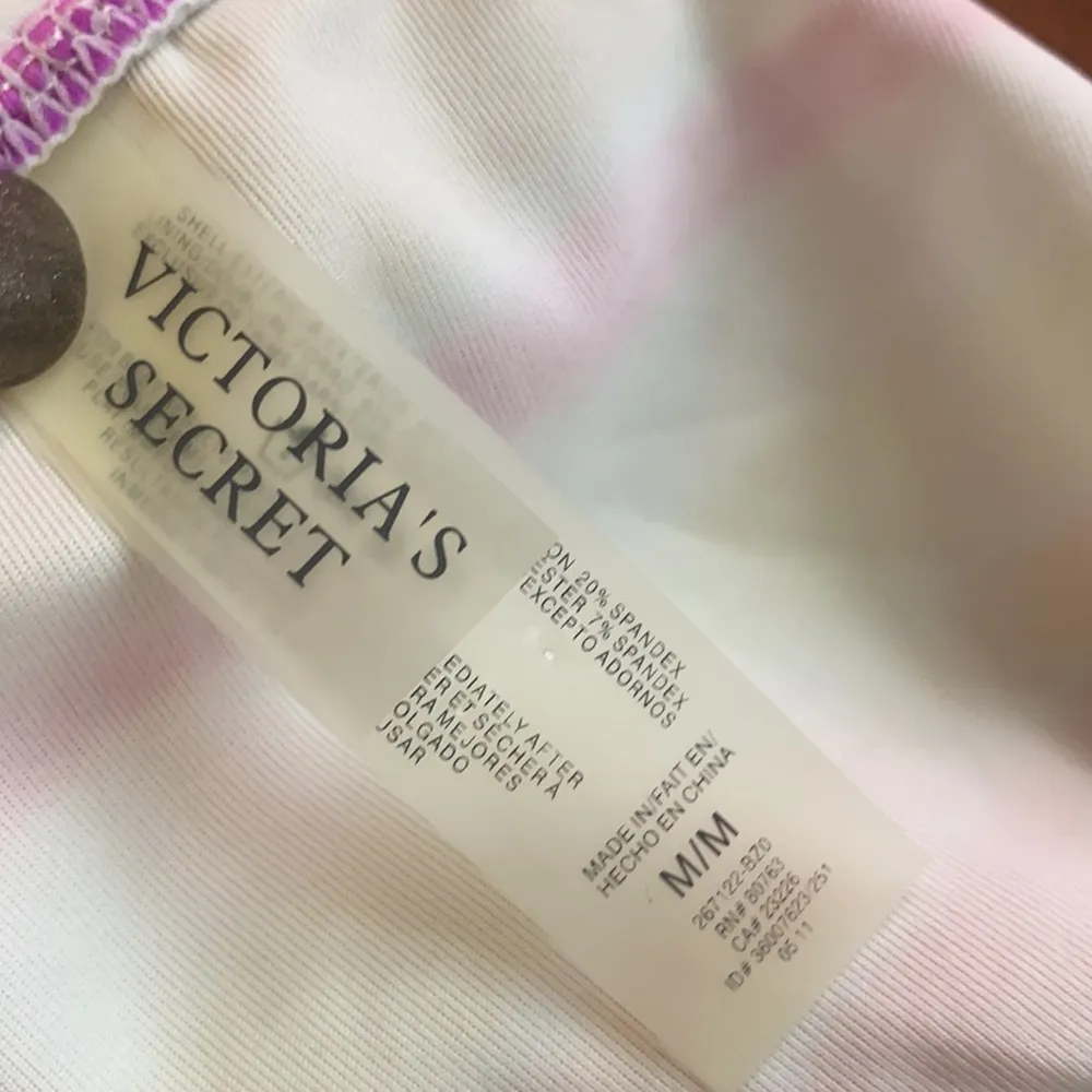 Victoria’s Secret Bikini Bottom Rainbow Stripe Swimsuit Swim M Medium - Image 5