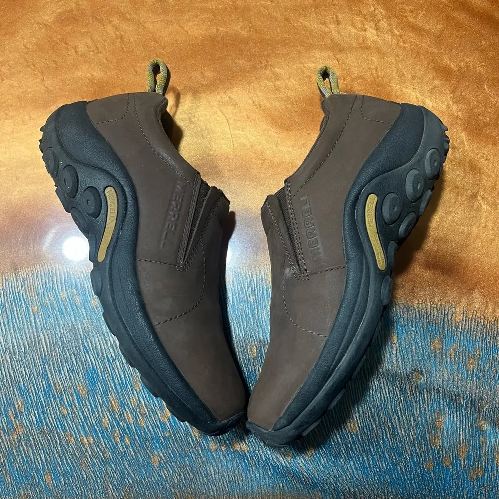 Merrell Jungle Mocs Braken Nubuck Leather Slip on shoes size 6 - Image 2