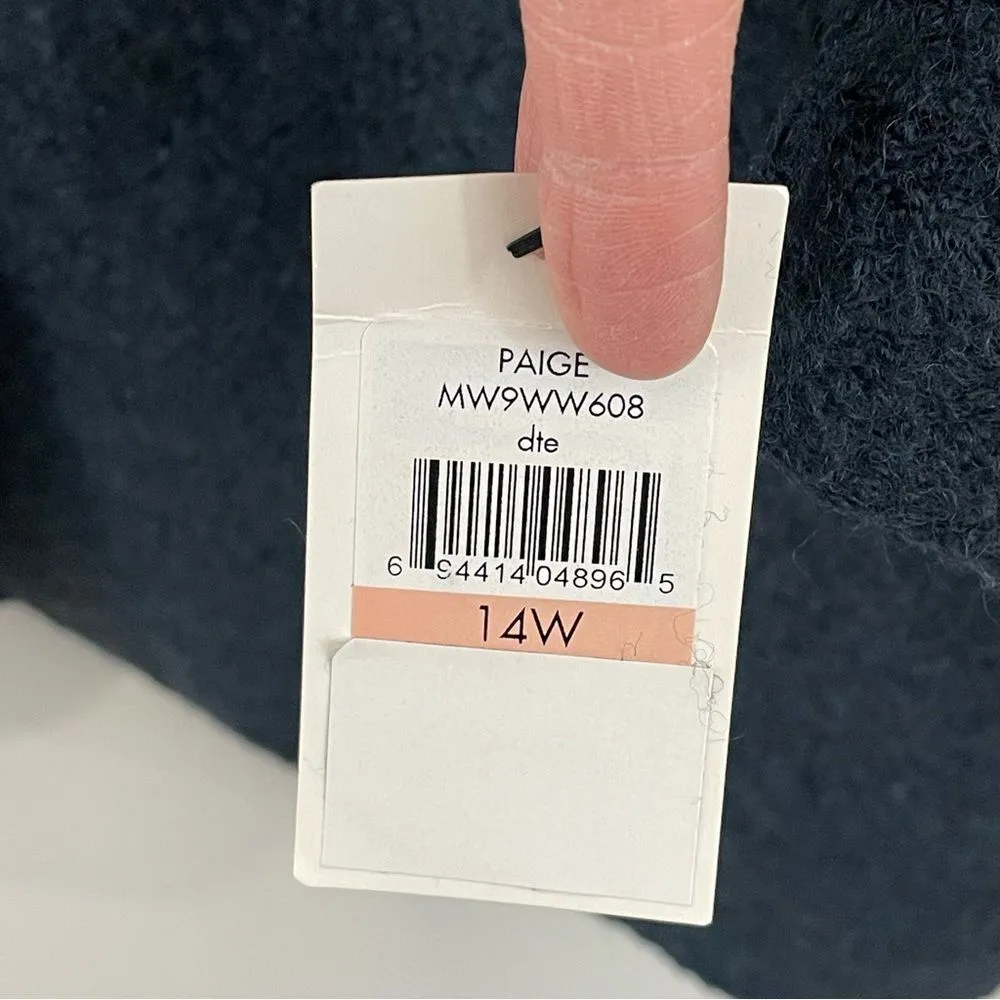 NWT Marc‎ New York Paige Dark Teal Wool Blend Boucle Coat Size 14W - Image 10