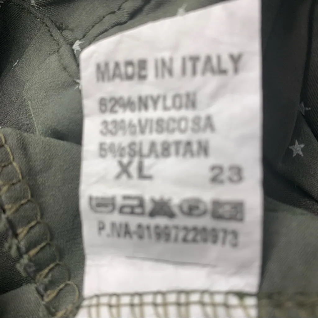 Green Star Patterned Pants Size XL - Image 3