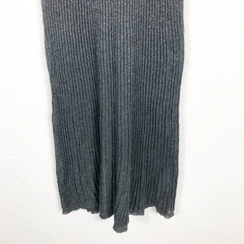 Daily Practice by Anthropologie Sheer Sparkle Sweater Midi Dress Medium Knit - Image 12