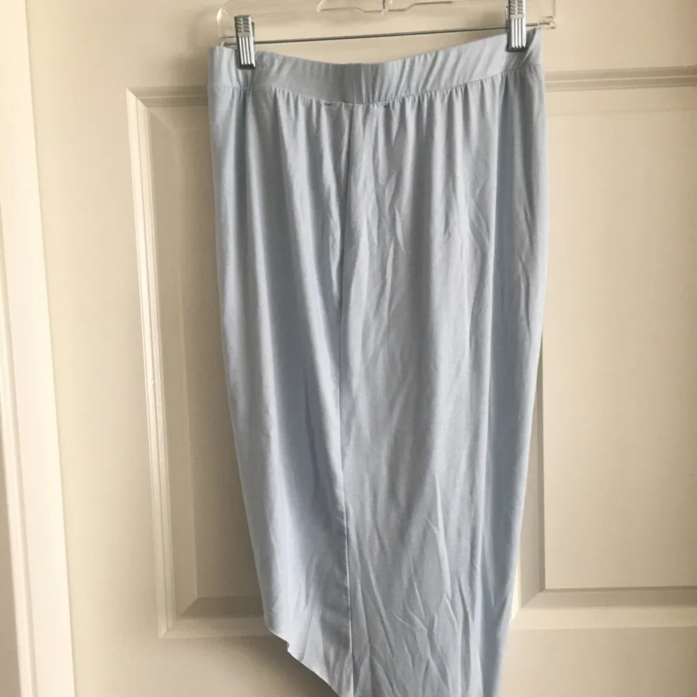 Akira Asymmetrical Light Blue Summer Wrap Skirt - Image 3