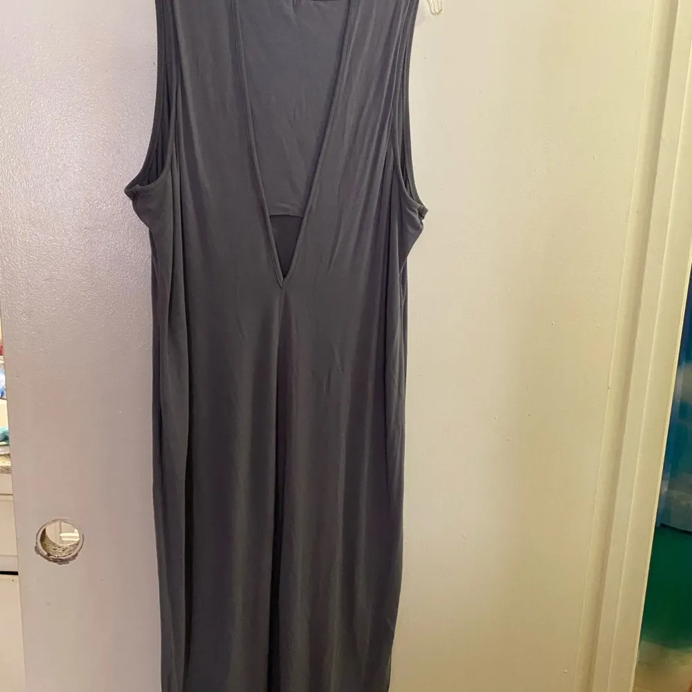 Lucky Brand Gray Midi Tank Dress XL Bust 46” 48” Length 47” Midi - Image 5