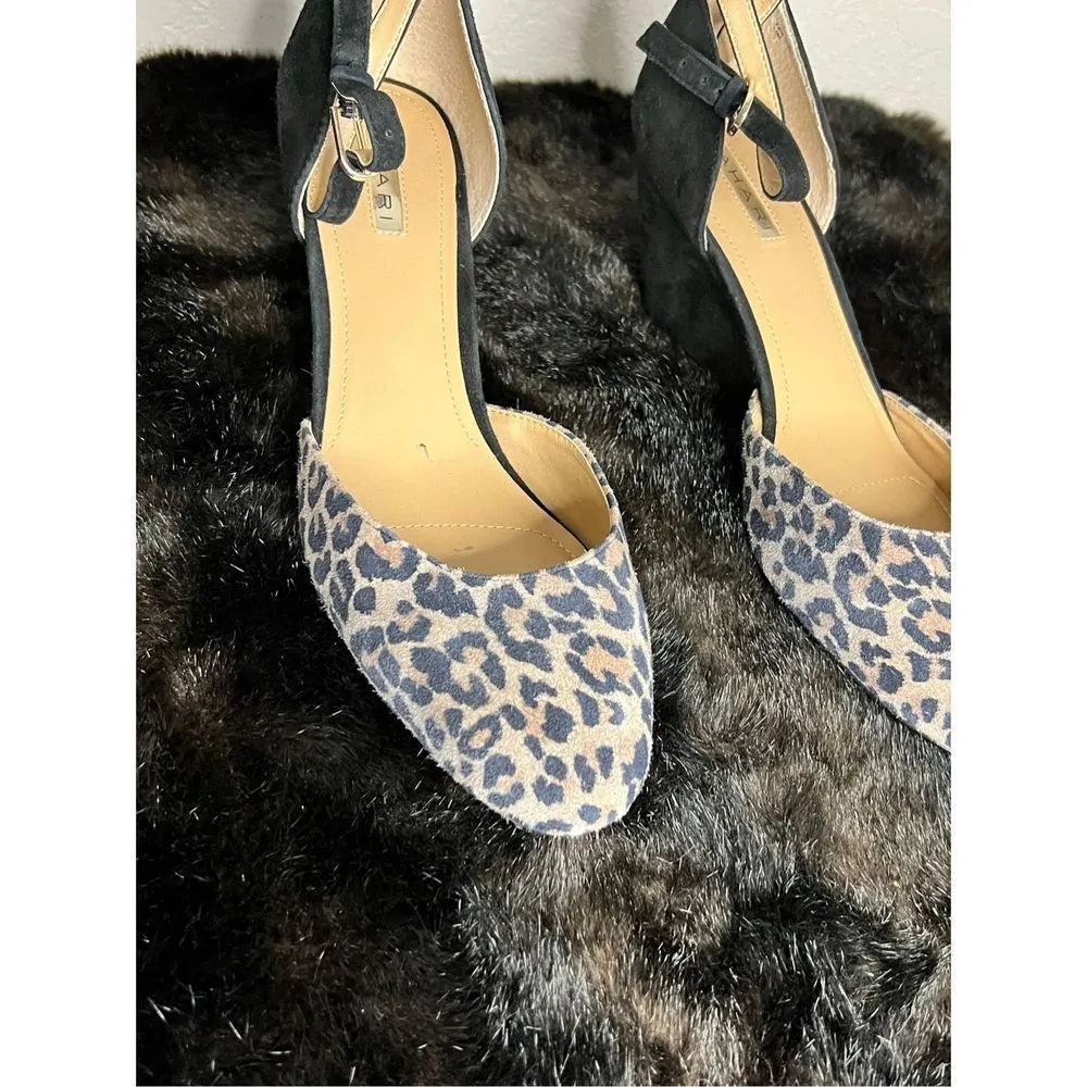 Tahari pastoral cheetah velvet wedges 10 - Image 4