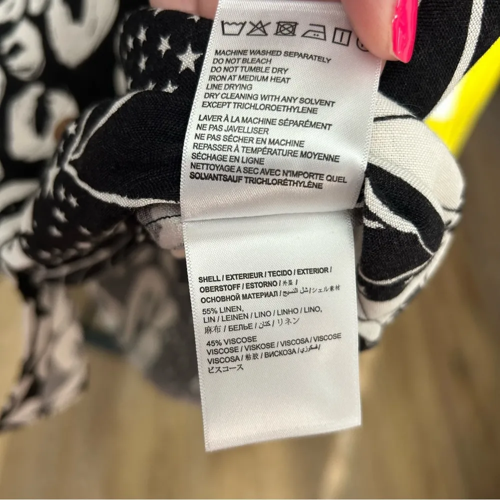 Farm Rio for Anthropologie | Playful Printed Surf Shirt | Like New | Size S - Image 10