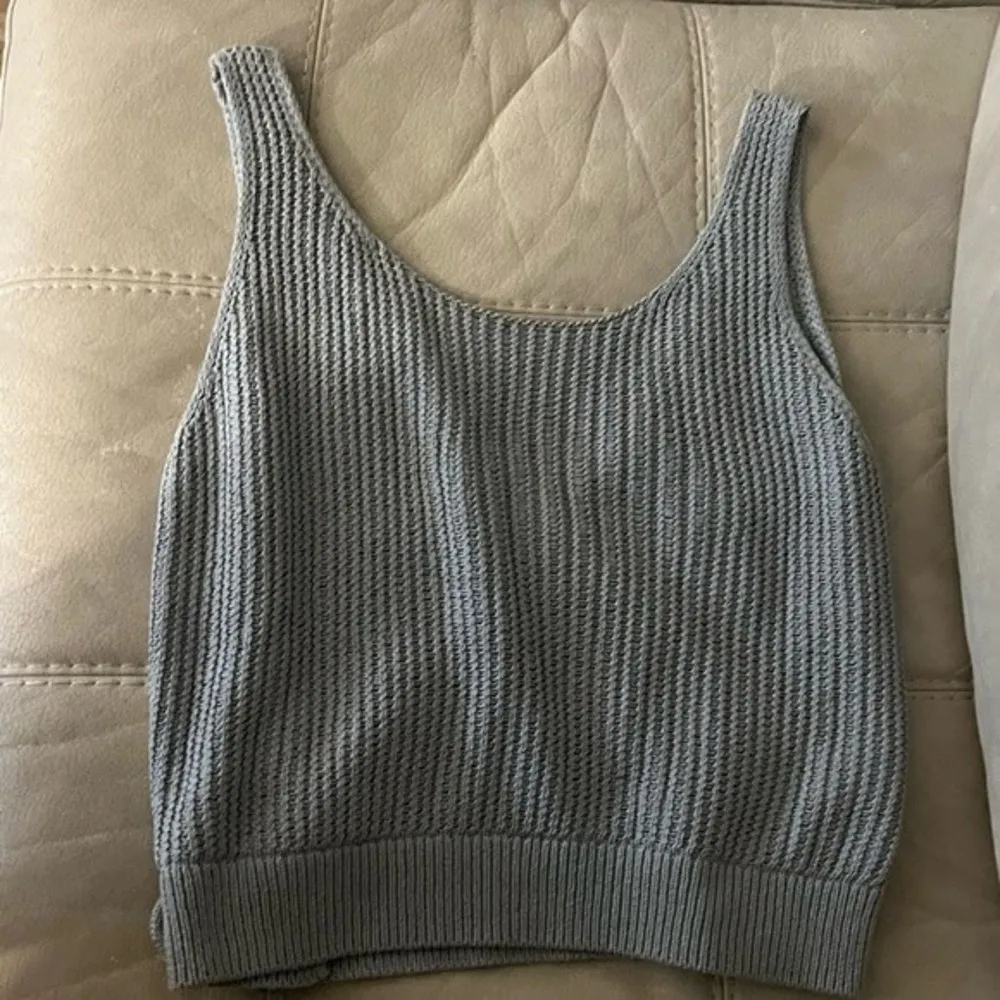 Vince Crossover Ribbed Cotton Knit Tank Top - Image 5