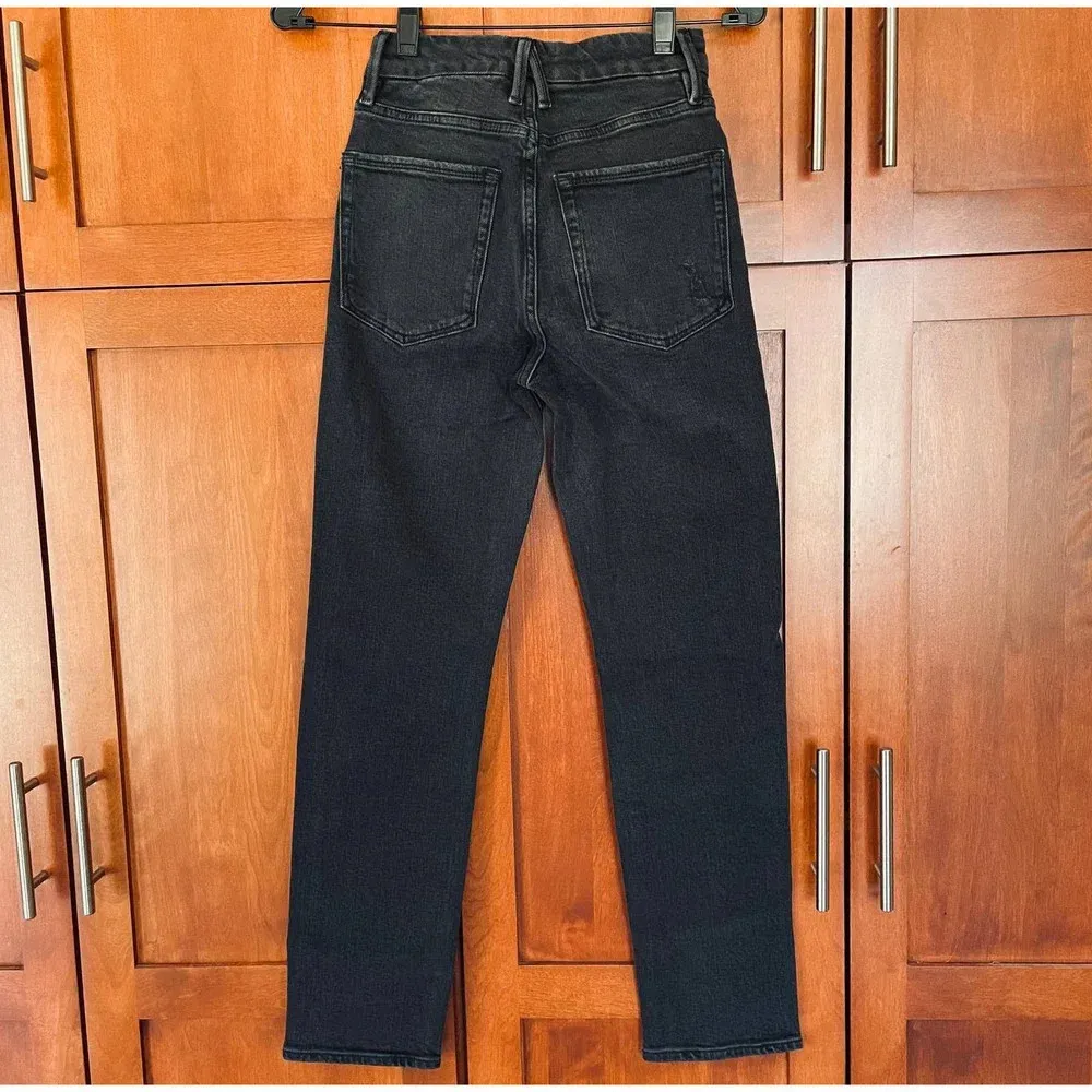 Good American Good Classic Jeans Skinny Fit Stretch Black Size 00 24 NEW - Image 5