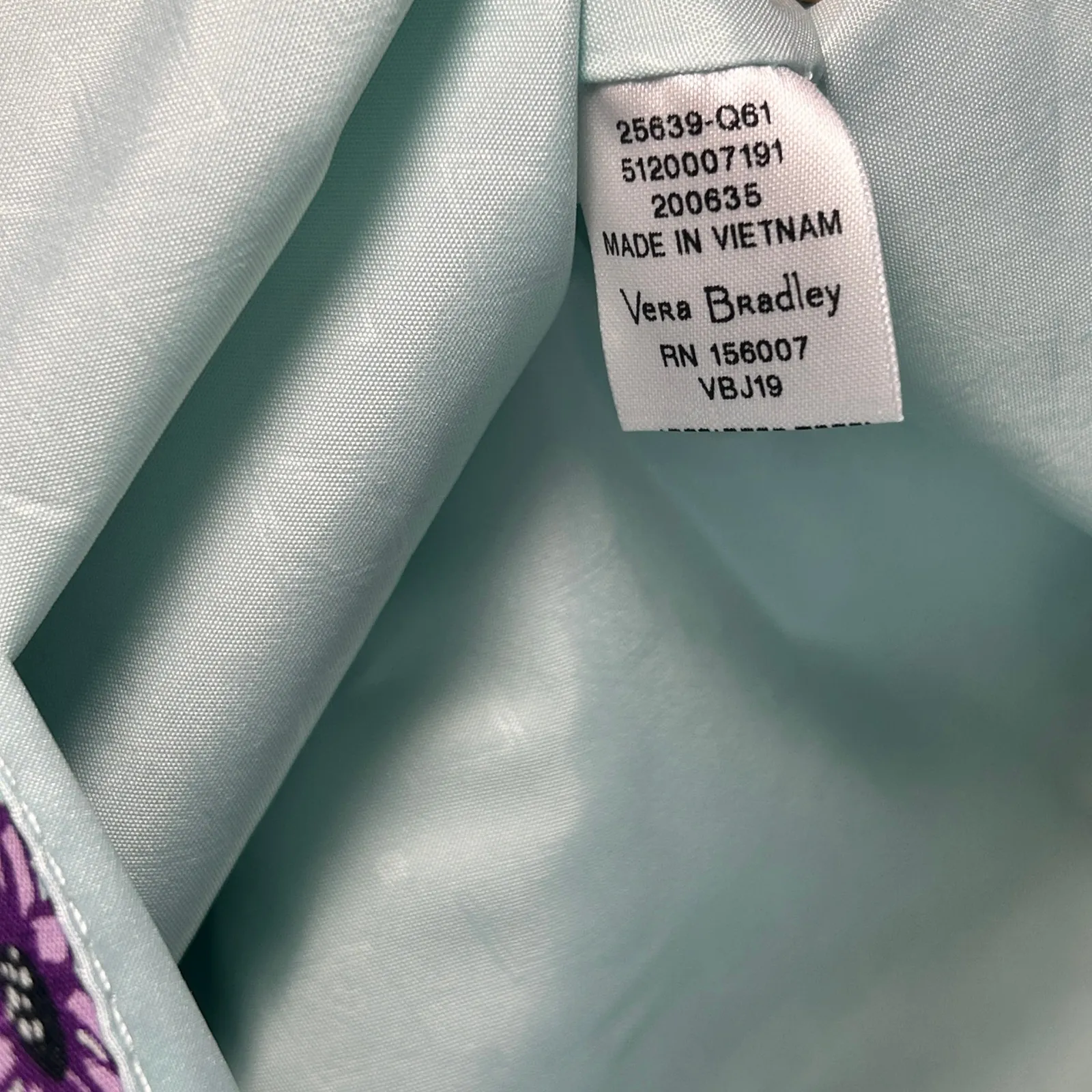 Vera Bradley Penelope's Garden Floral Tote‎ Bag Straw Large Beach Travel Purse - Image 6