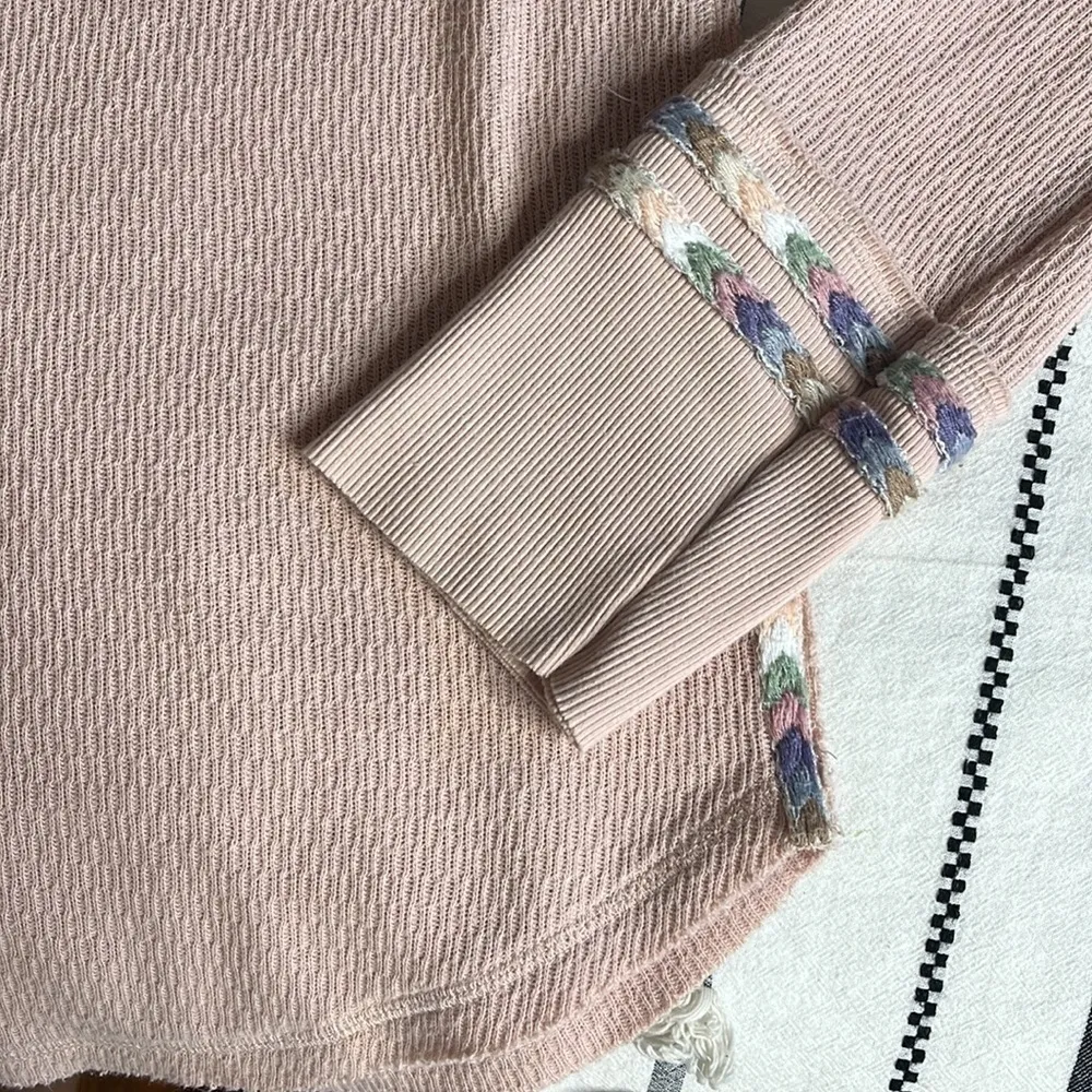 Free people • embroidered rainbow thermal - Image 7