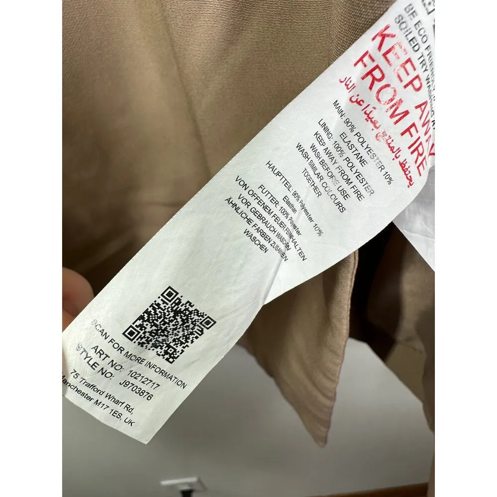 Missguided Womens Tan Blazer Jacket Size 8 Long Career Office Capsule Old Money - Image 7