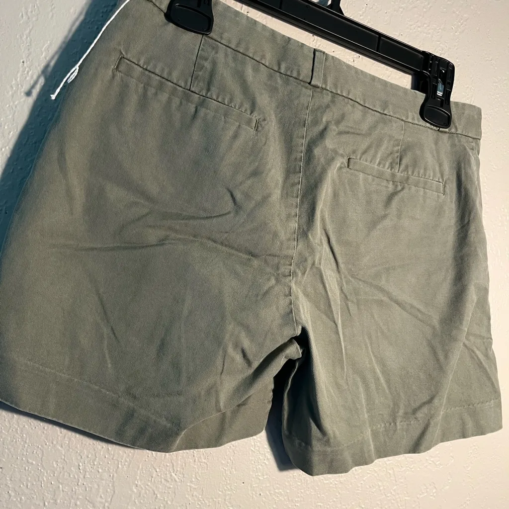 Banana Republic High Waist Green Shorts SZ 4 Bermuda Cargo Relaxed Stretch - Image 7