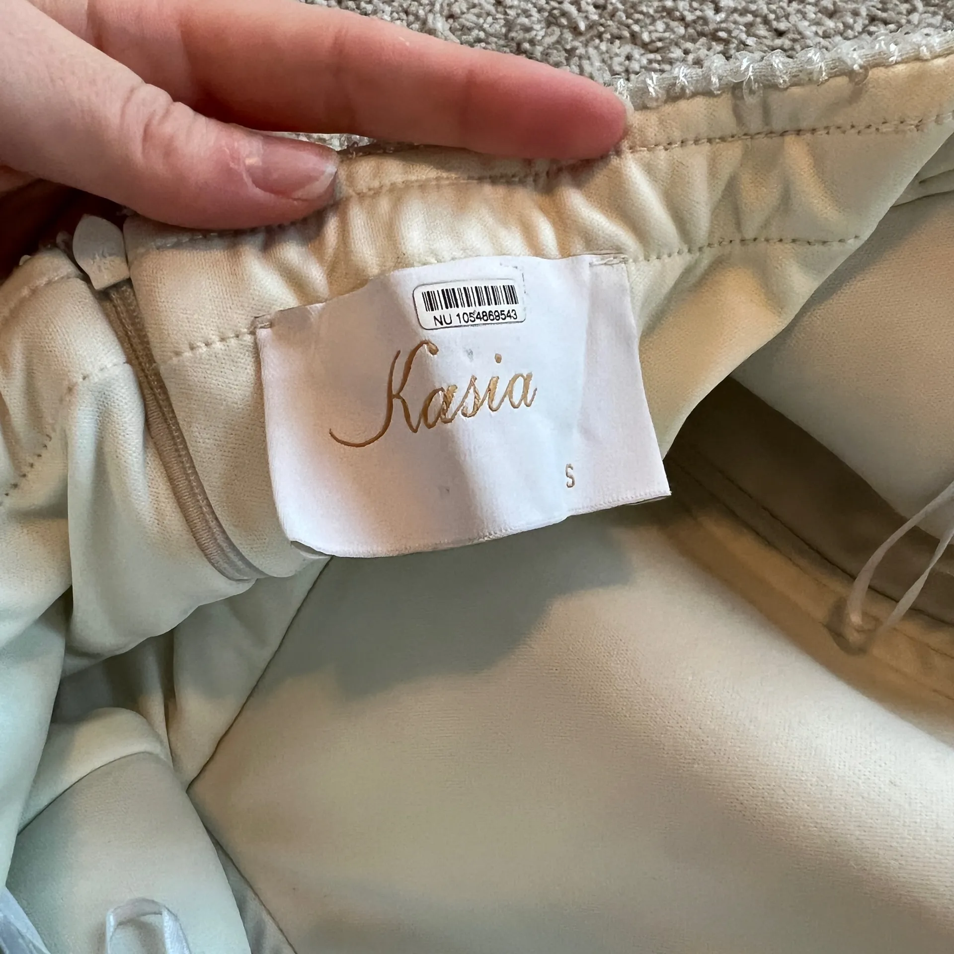 Kasia Sequin Strapless Mini Dress Size Small    - Image 9