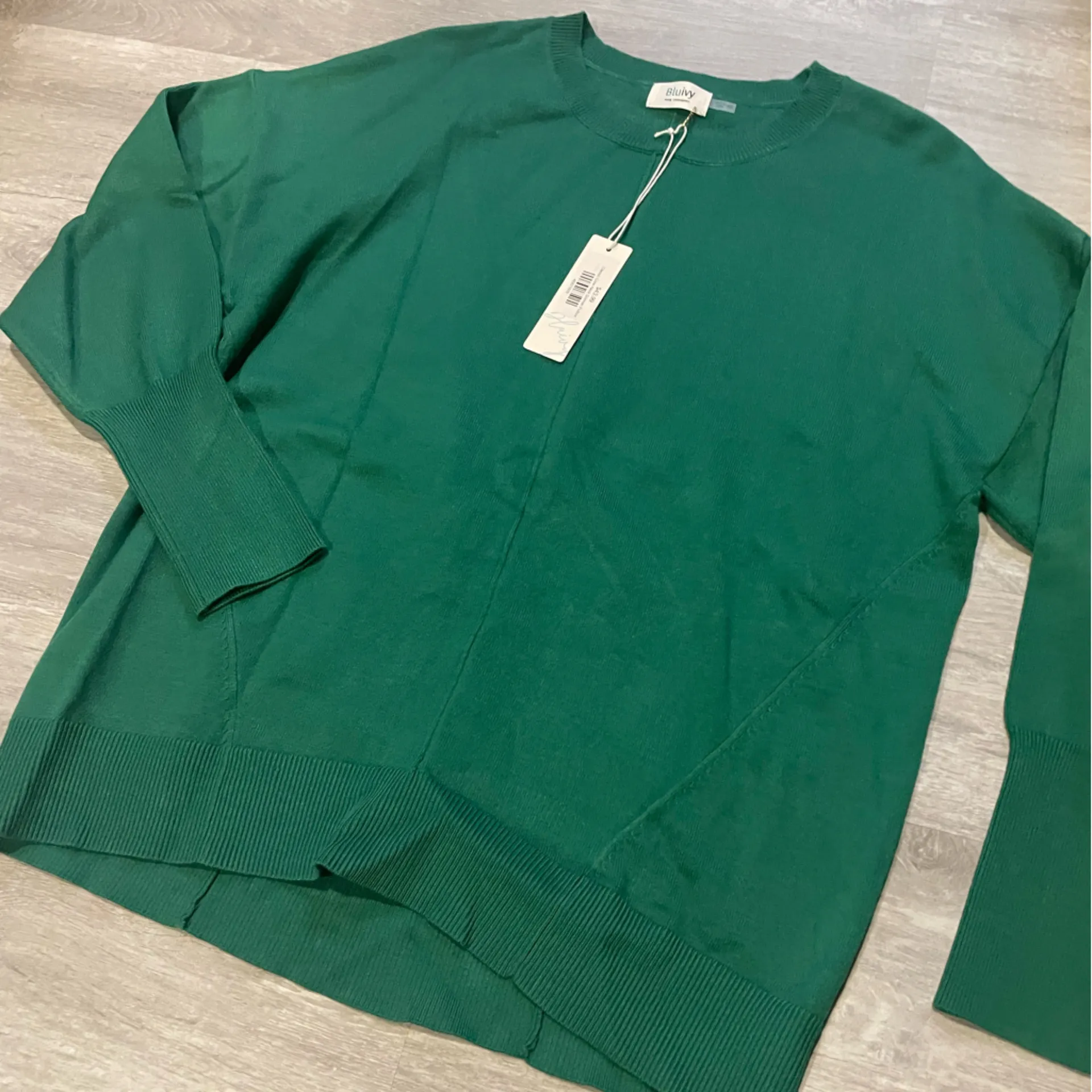 Bluivy Emerald Knit Top Green Size M - Image 3