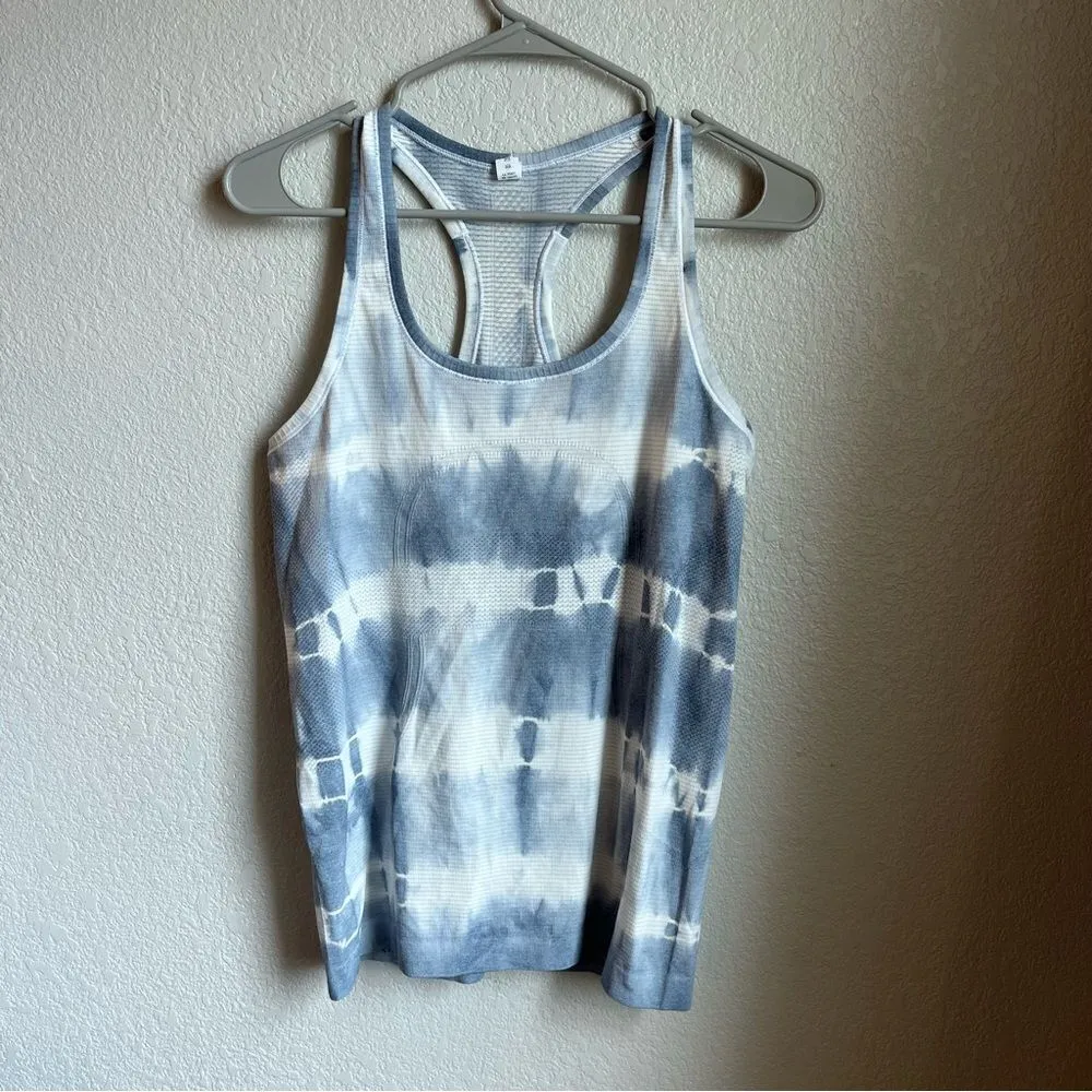 Lululemon Swiftly Tech Tank Blue Tie Dye - Image 3