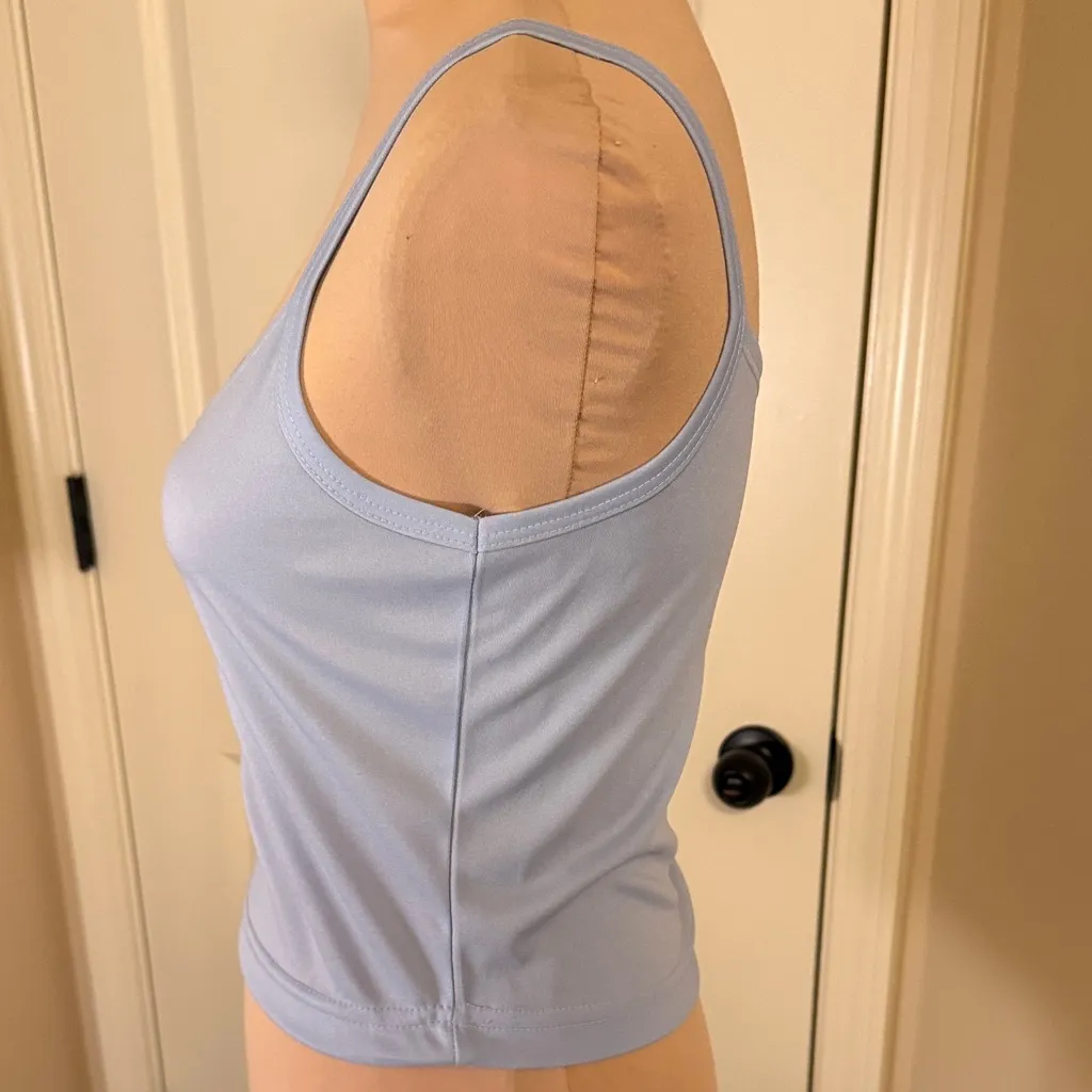 Anxiety Cafe Vintage Blue Crocheted Lace Women's Top w/ camisole size M Size M - Image 8