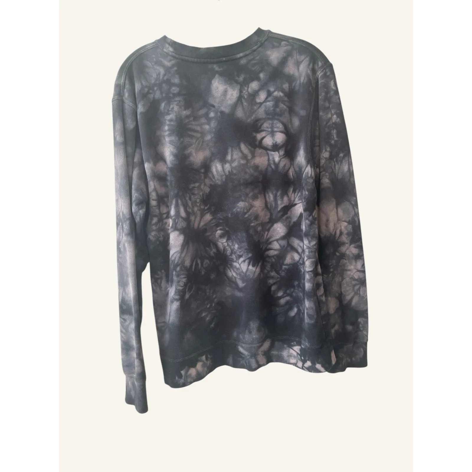 Colorado Flag Rocky Mountains Long Sleeve Crewneck Sweater Tie Dyed Size Small Black - Image 3