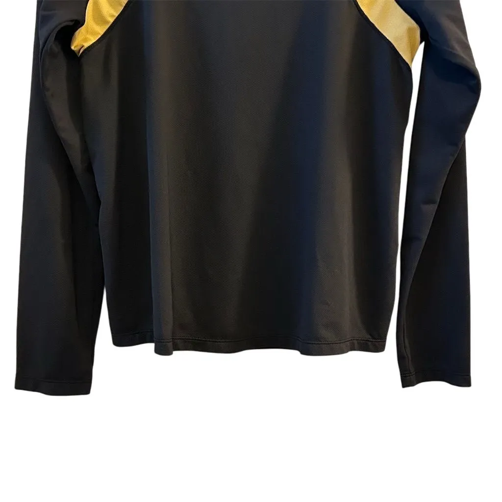 Nike Women's Long Sleeve Black & Gold Top Size M Athletic Fit - Image 2