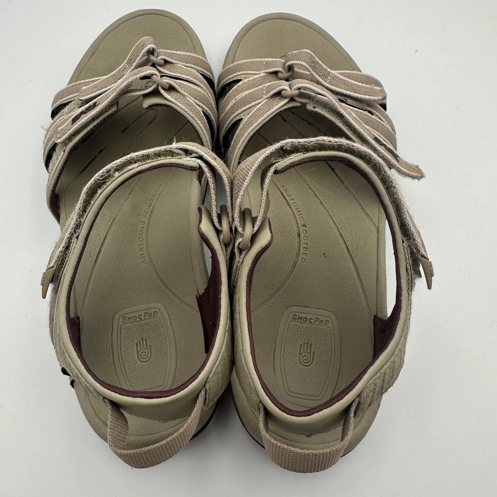 Teva Women's Tan Hiking‎ Sandals Strappy Ankle Support Comfort Size 10 Outdoors - Image 9