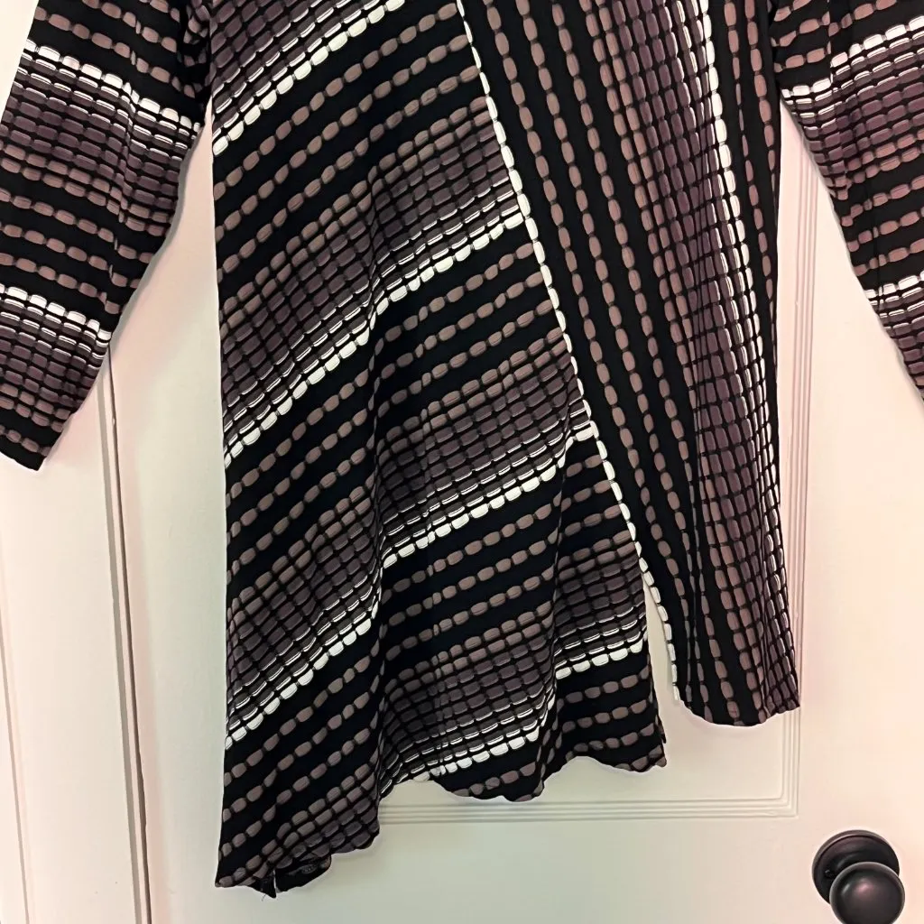 Habitat clothes to live in 3/4 sleeve asymmetric cowl neck tunic blouse medium - Image 7