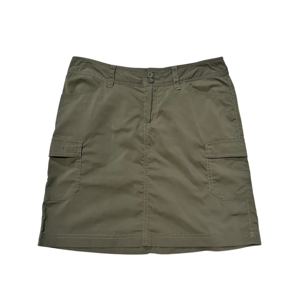 Patagonia Women's Solimar Skirt Nylon Travel Hiking Green Casual Size 2 - Image 2