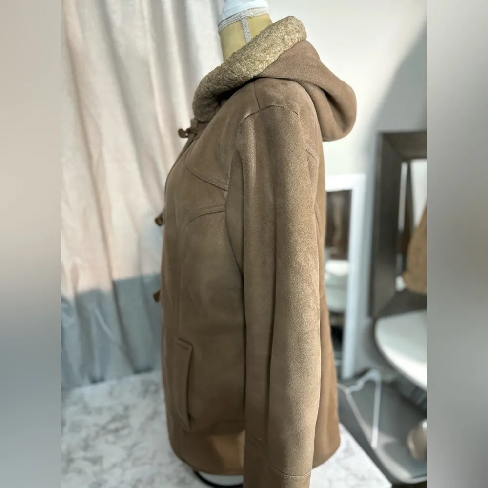 Vintage  Sherpa faux fur interior, winter coat woman size XL - Image 7