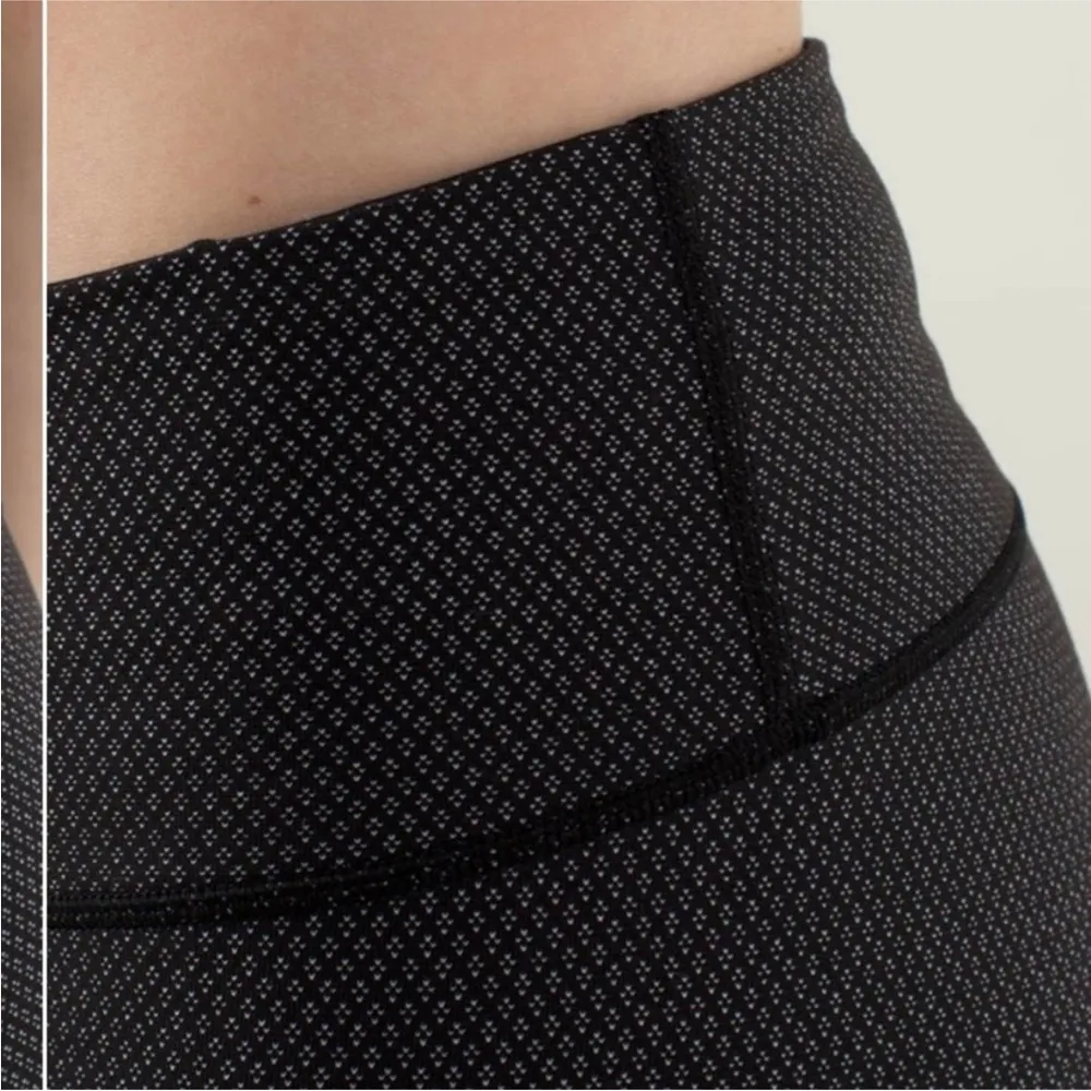 Lululemon Wunder Under Pant Full Length Diamond Dot Black Leggings Athletic Pant - Image 7