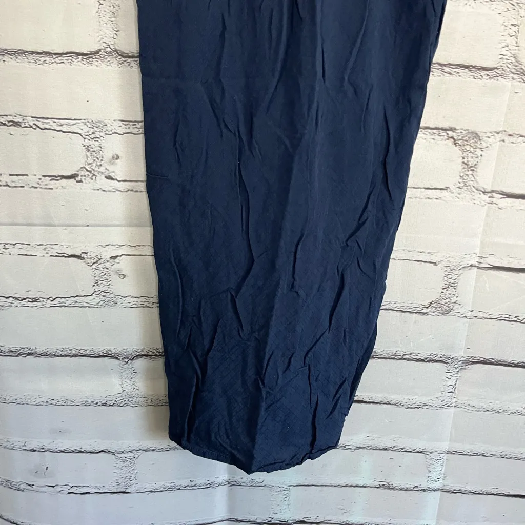 Xhilaration Navy Blue Chemise with Lace Trim Midi Dress SZ XS Formal Evening Y2K - Image 4