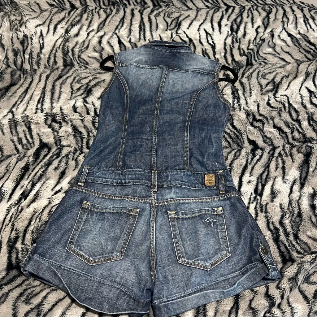 Guess Denim Sleeveless Jumpsuit - Image 5