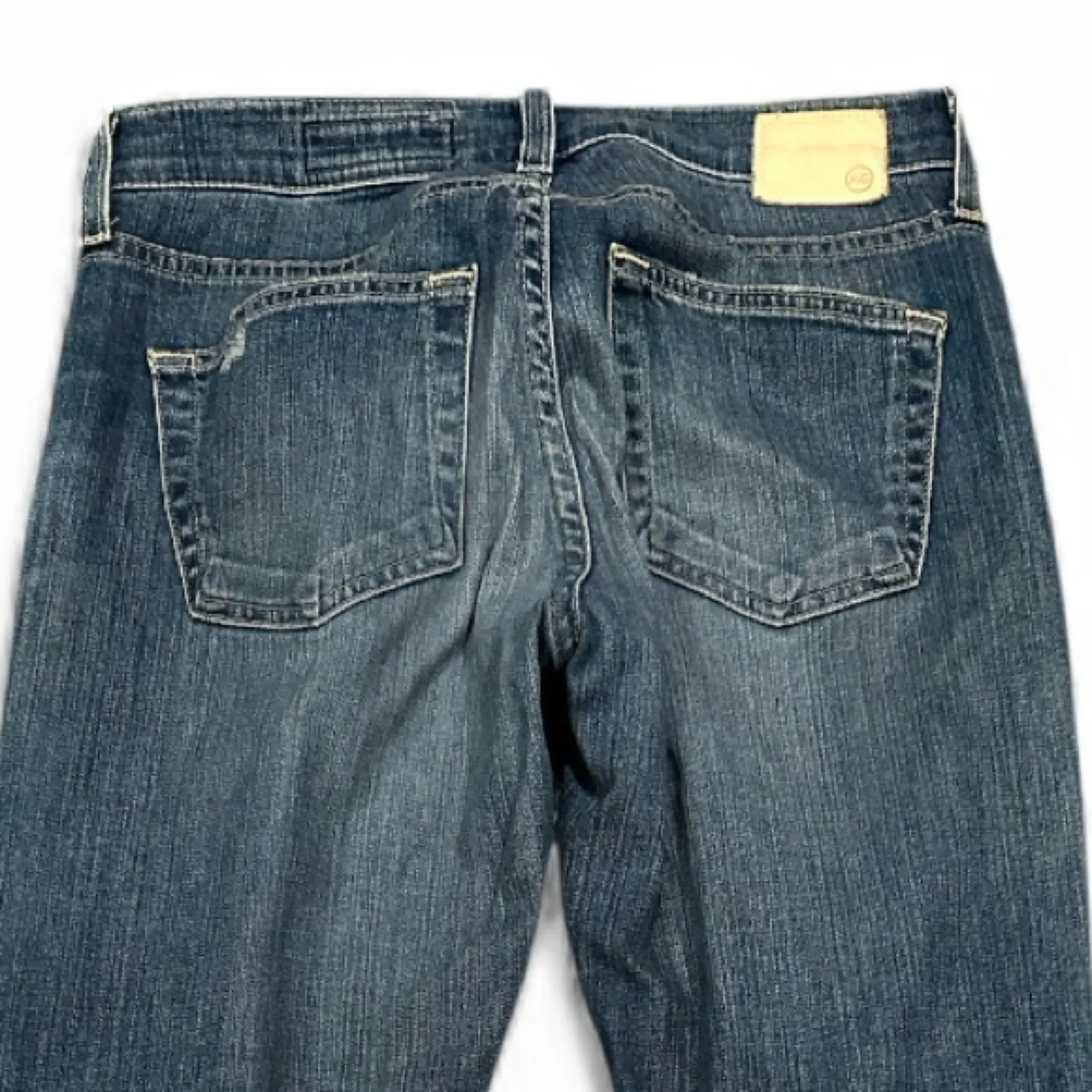 AG Adriano Goldschmied Womens Ex-Boyfriend Slim Distressed Denim Crop Jeans 26R - Image 5