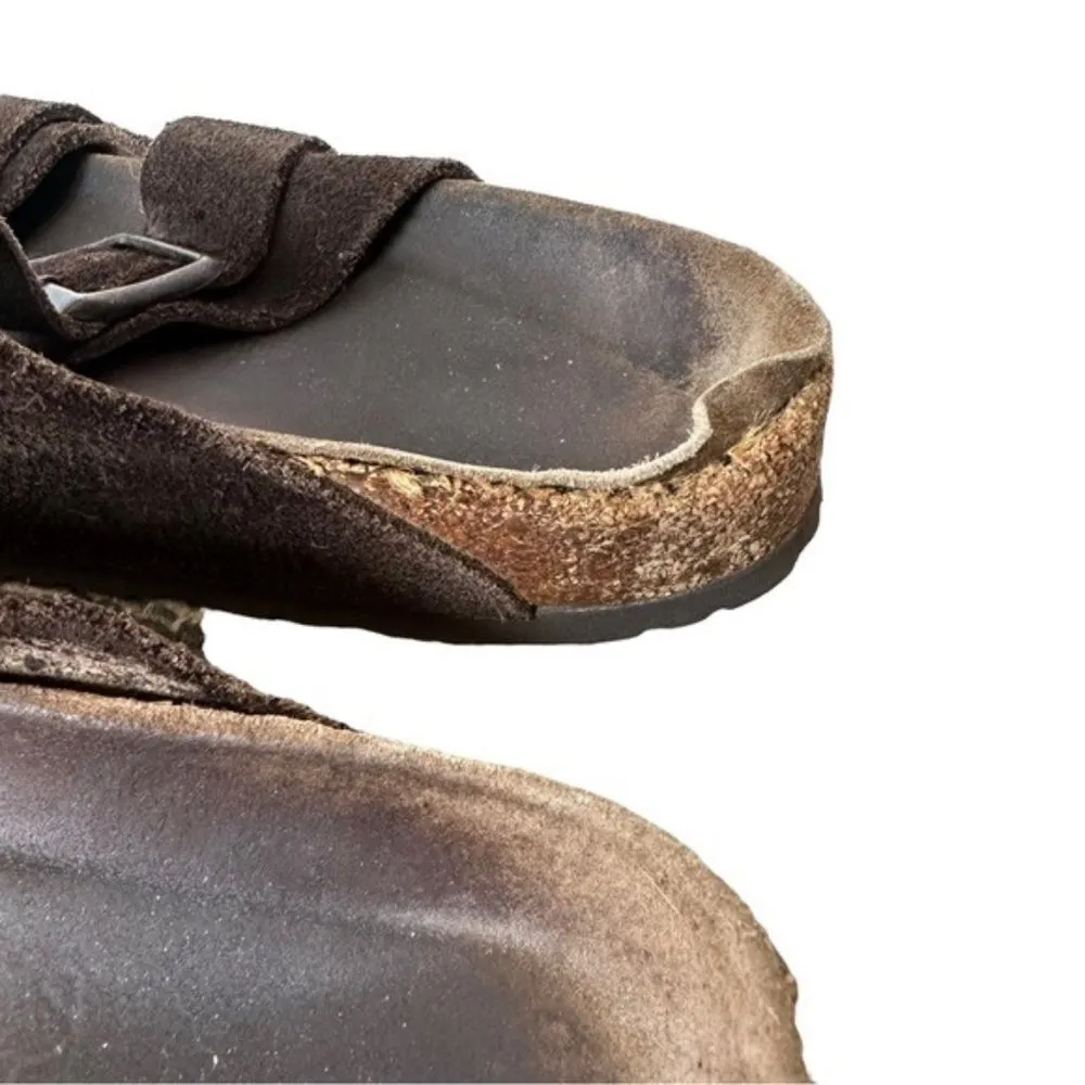 Brown Arizona Leather Sandal Flip Flop size 40 9/ 9.5 - Image 6