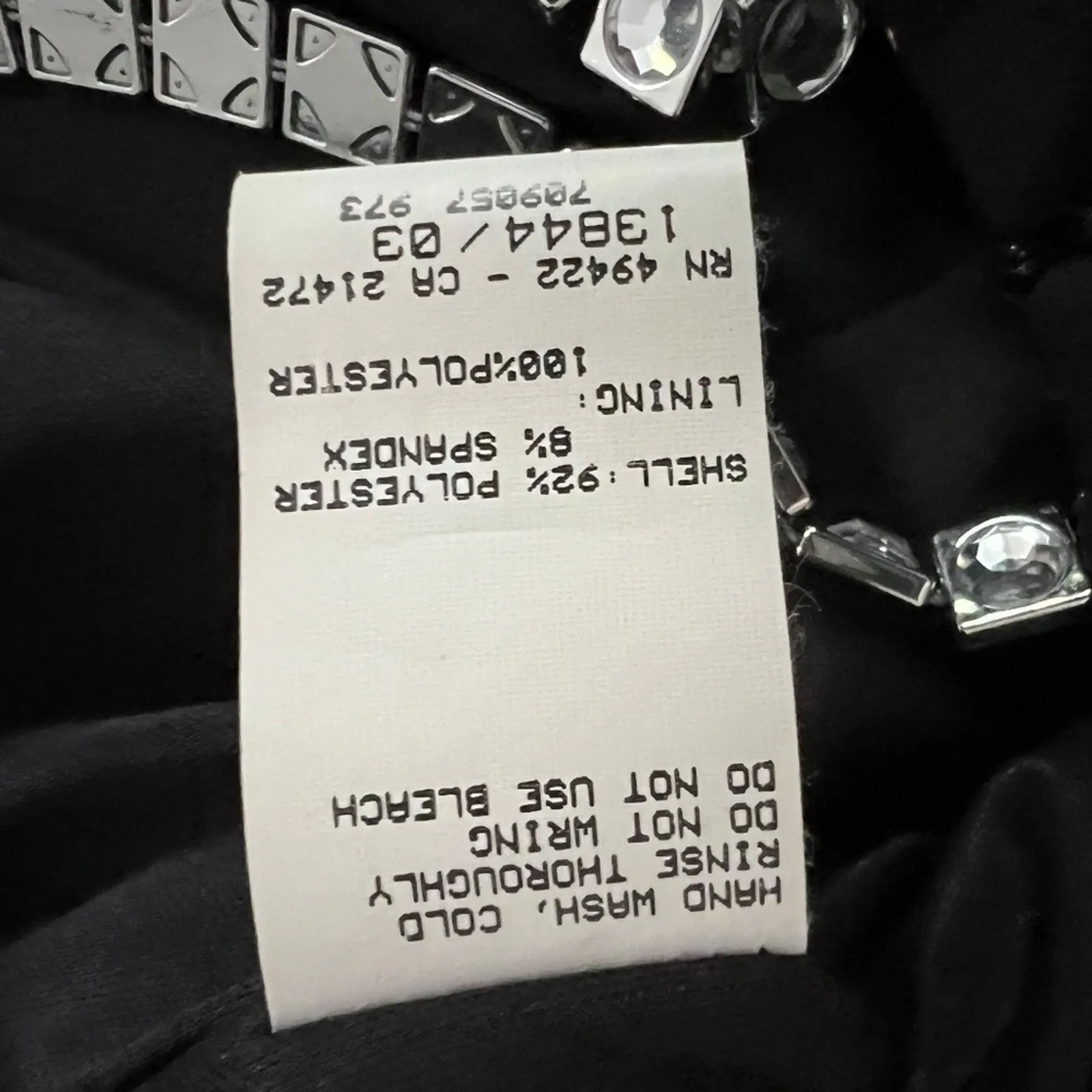 Vintage Formal Dress 8 McClintock Y2K does 60s Long Gown RARE Occasion Maxi Prom Black - Image 16