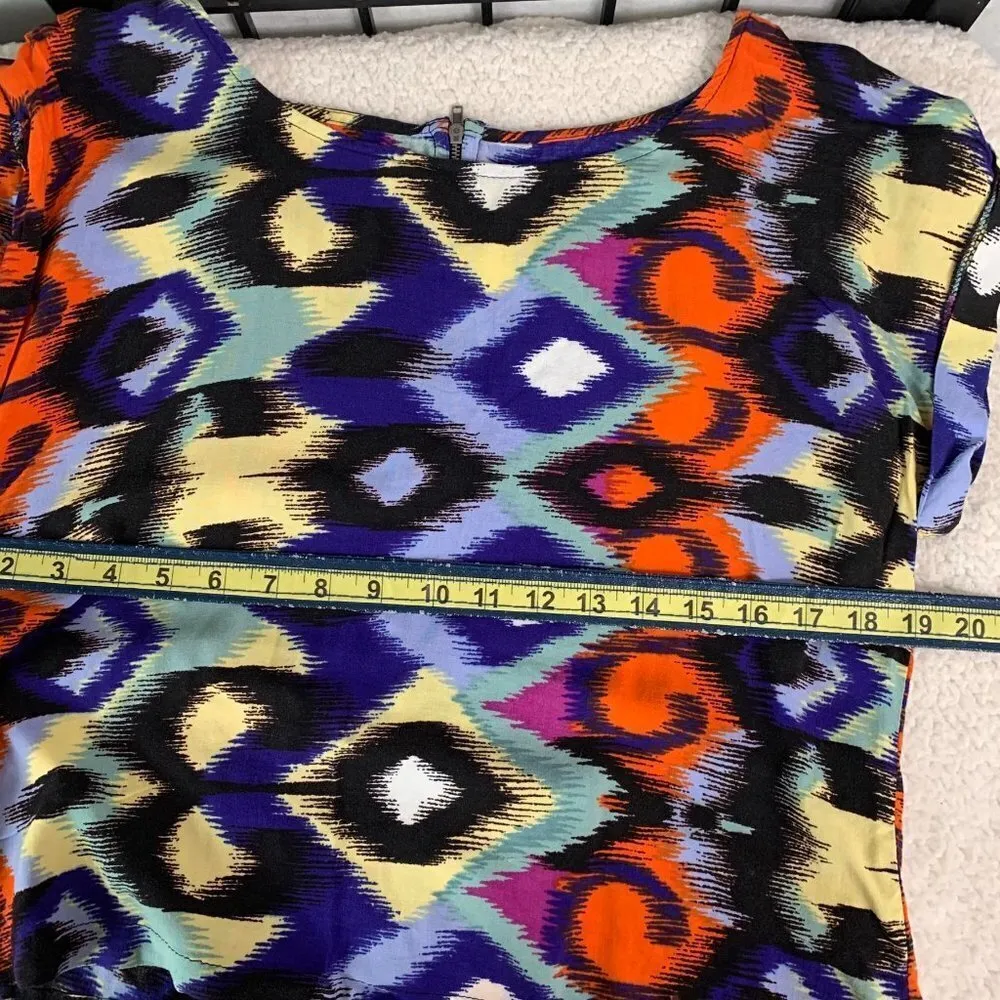 Anthropologie Ella Moss Zipper Back Oversize Crop Lightweight Blouse Top Medium - Image 6