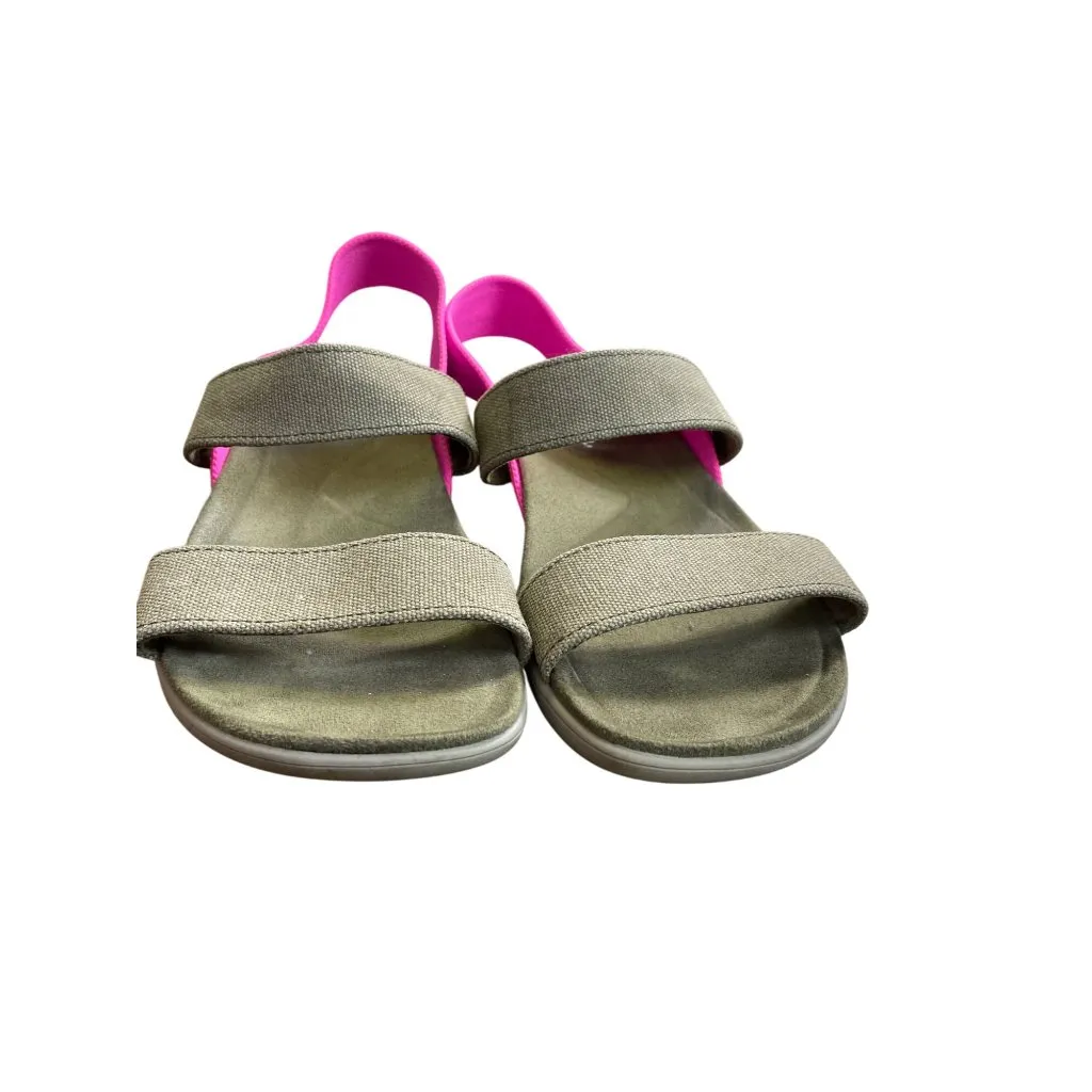 Merrell Womens Olive Pink Elastic Slingback Sandals Size 8 SKU 8708 - Image 5
