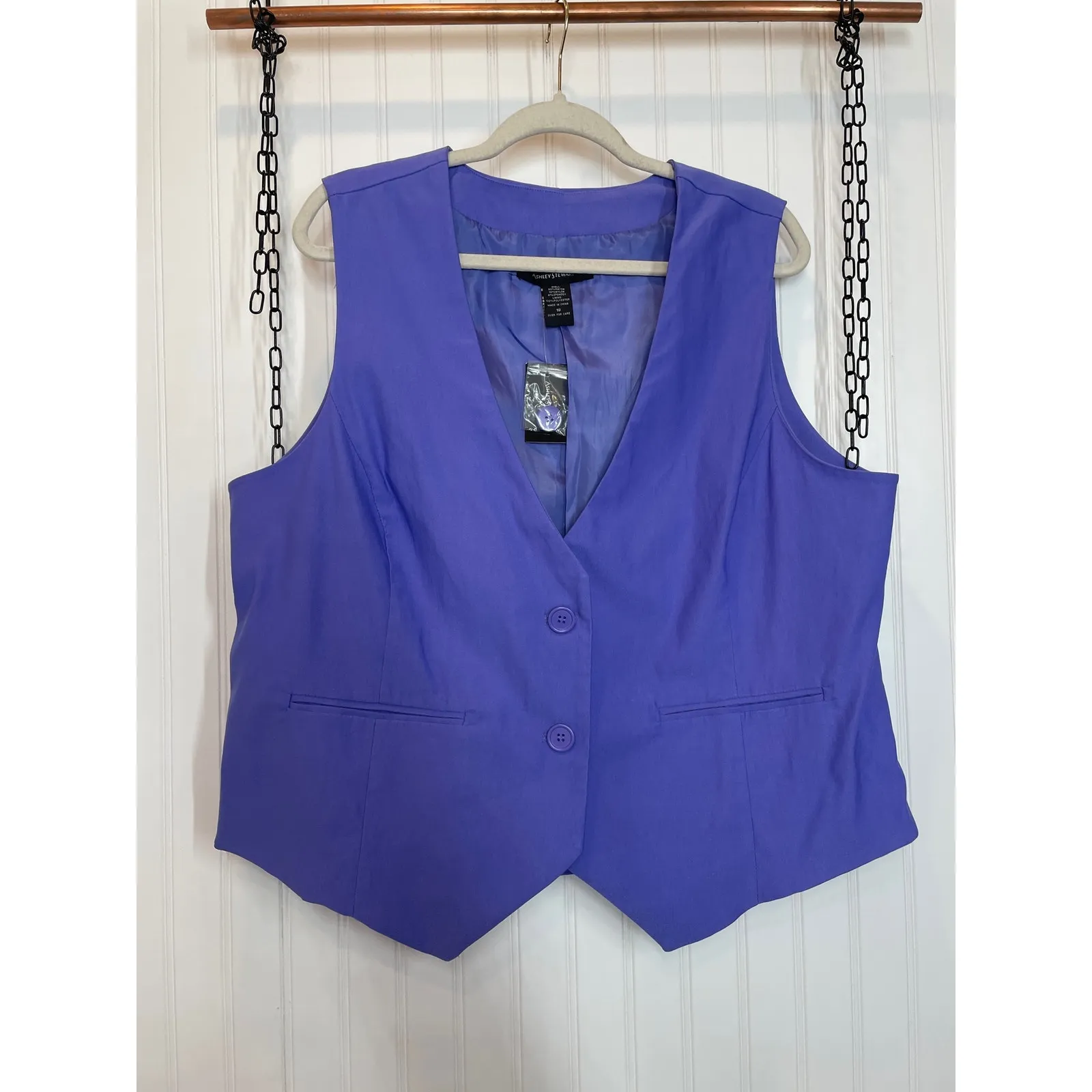 Ashley Stewart & Evri Wide Leg Cropped Pants & Working Vest Bundle Plus Size 18 - Image 3