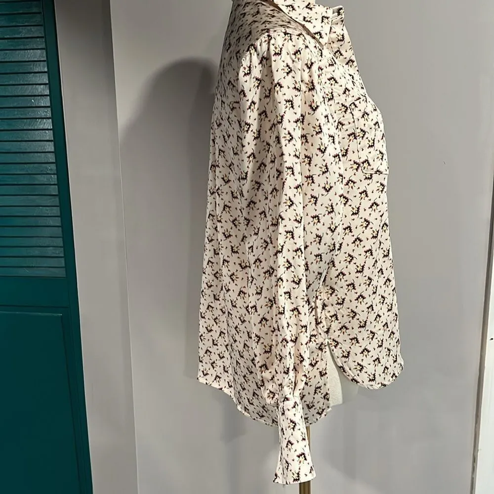 Reiss NWOT Pia Printed Geometric half button up - 2 ($228) - Image 12