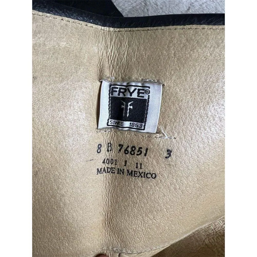 Frye Women's Phillip Harness Tall Riding Boots Black Size 8 B - Image 16