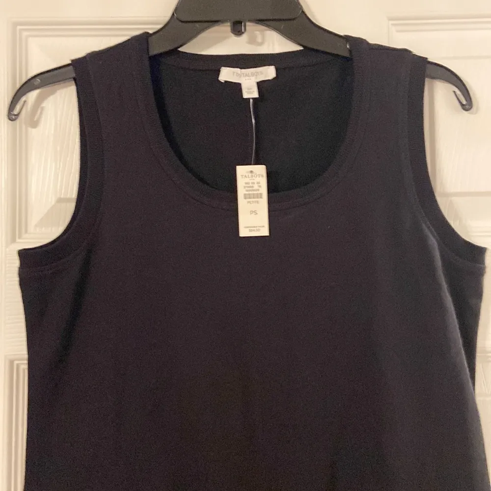 Talbots Summer Dress size PS brand new with tag color black length 42” bust 32” - Image 2