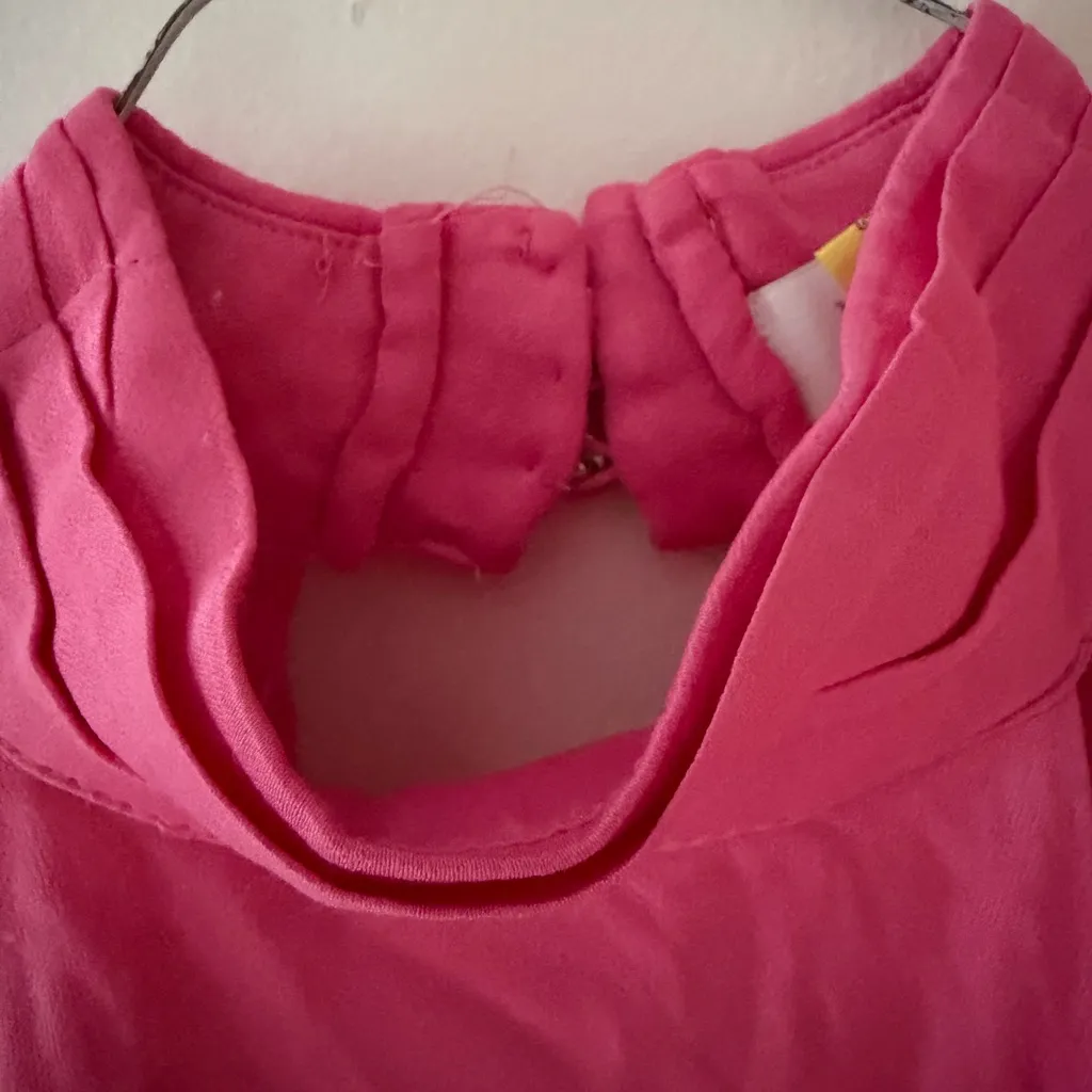 Meshki Clare Satin Drape Back Maxi Dress in Pink Size Medium - Image 8