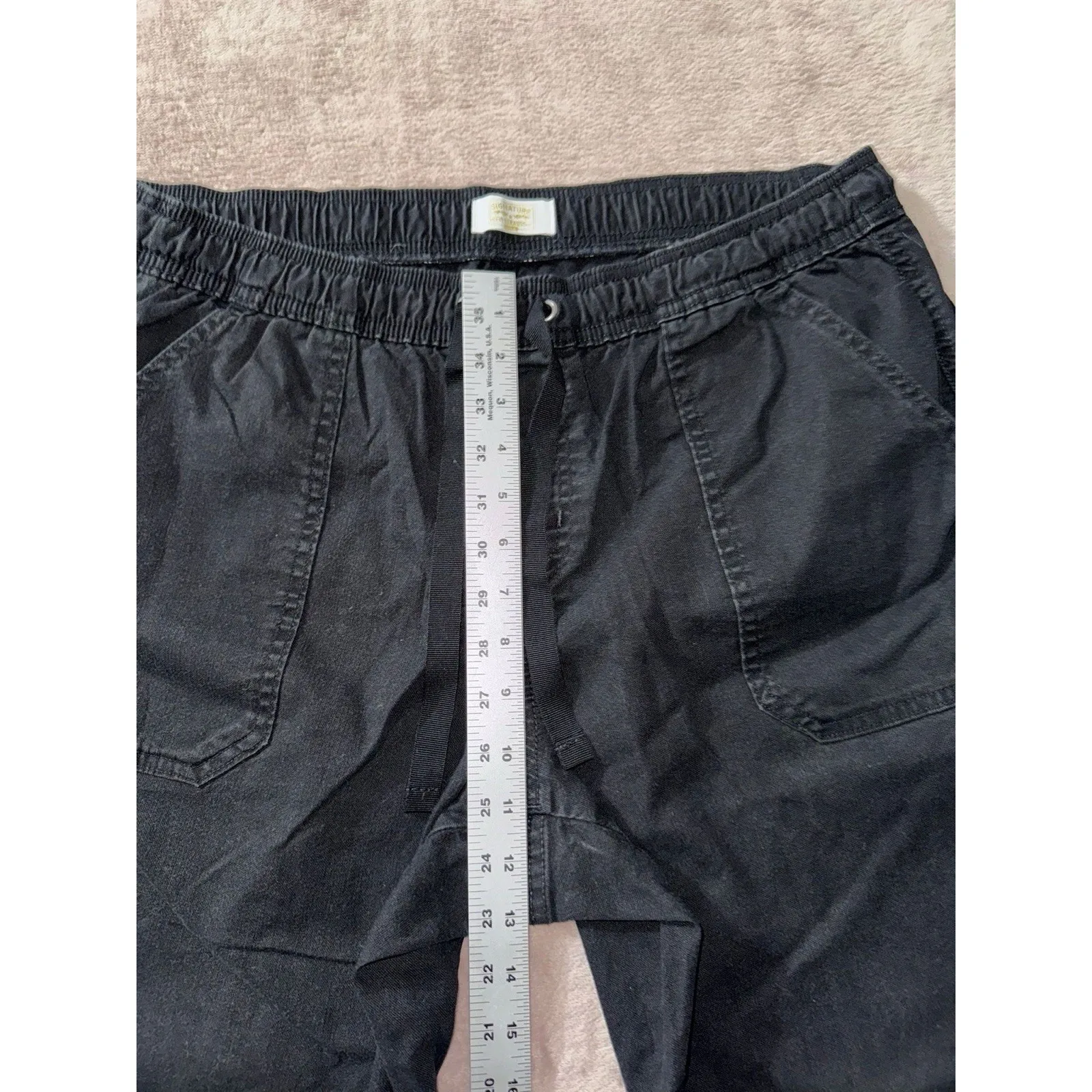 Levis Womens‎ Utility Cargo Chino Pants Black Size 16 - Image 9