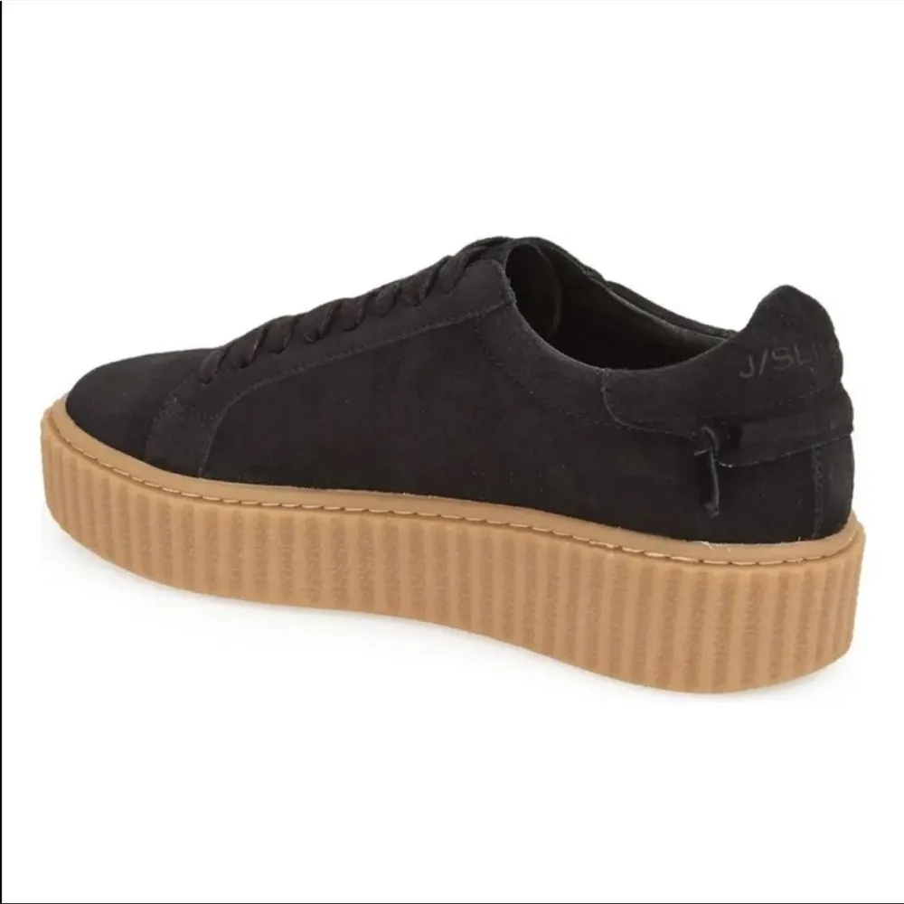 J/Slides‎ Suede Platform Sneaker Black Size 8 - Image 2