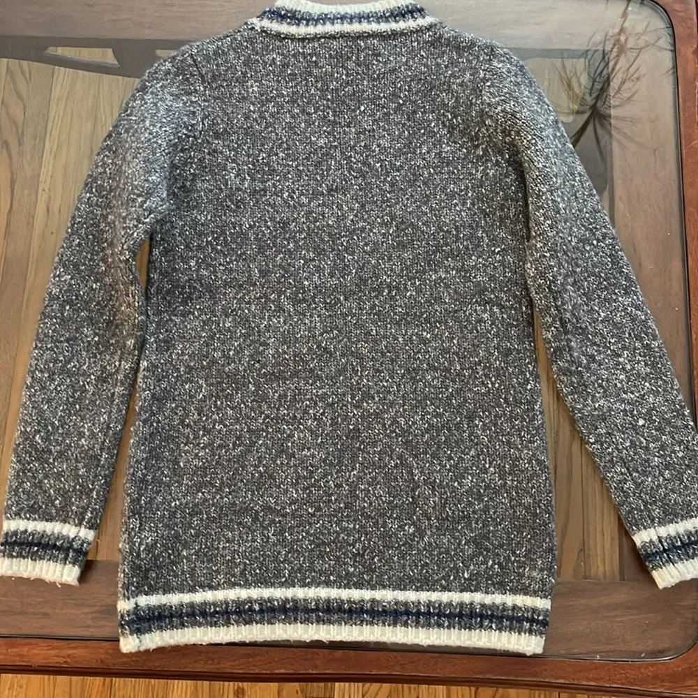 Hem & Thread wool blend Thick Warm Grey Sweater. - Image 3