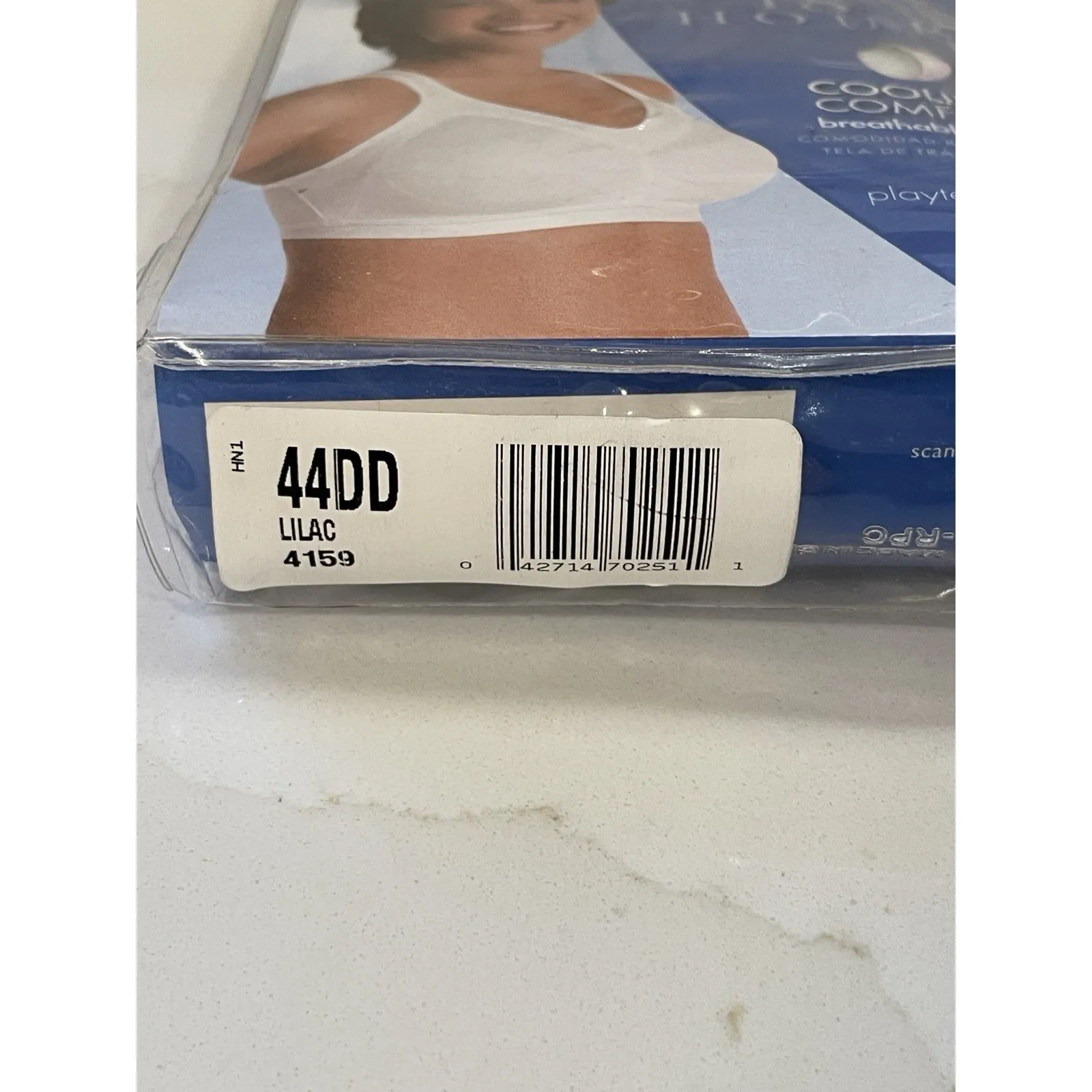 Playtex‎ Bra Women 44 DD Wirefree 18 Hour Cooling Comfort Lilac Purple New - Image 5